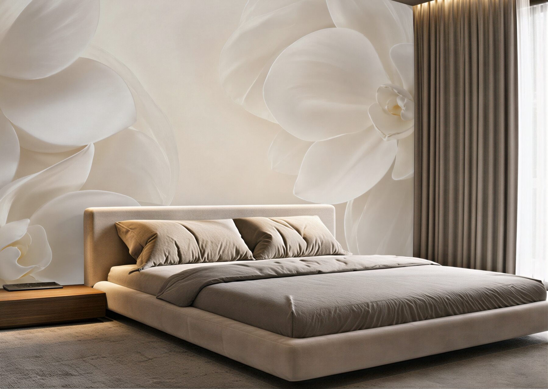 Fototapeta śnieżnobiałe porcelanowe kwiaty?v23