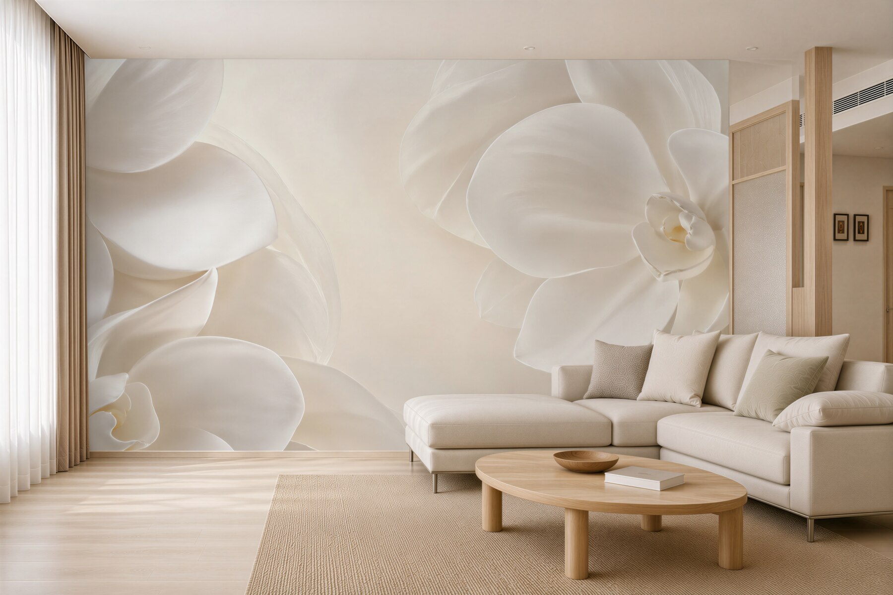 Fototapeta śnieżnobiałe porcelanowe kwiaty?v23