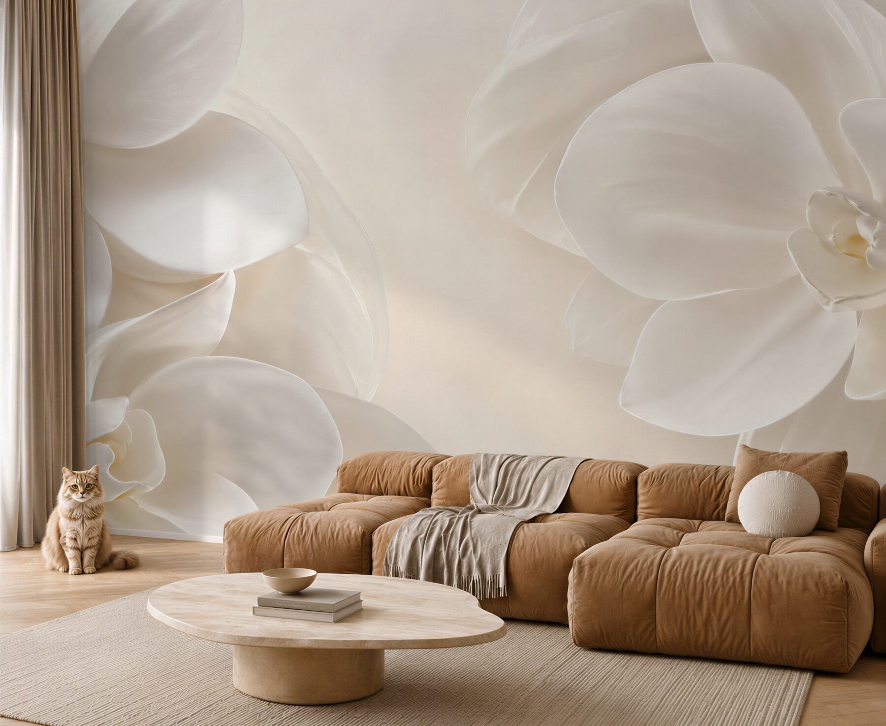 Fototapeta śnieżnobiałe porcelanowe kwiaty?v23