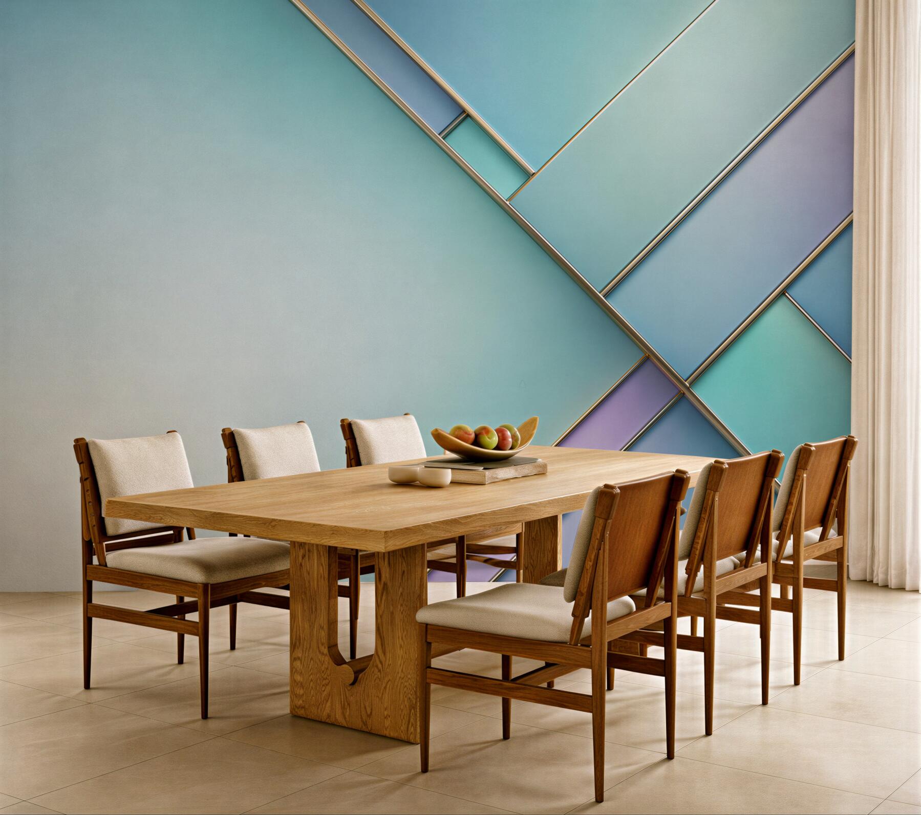 Fototapeta geometryczne panele błękitne z pastelowym gradientem?v23