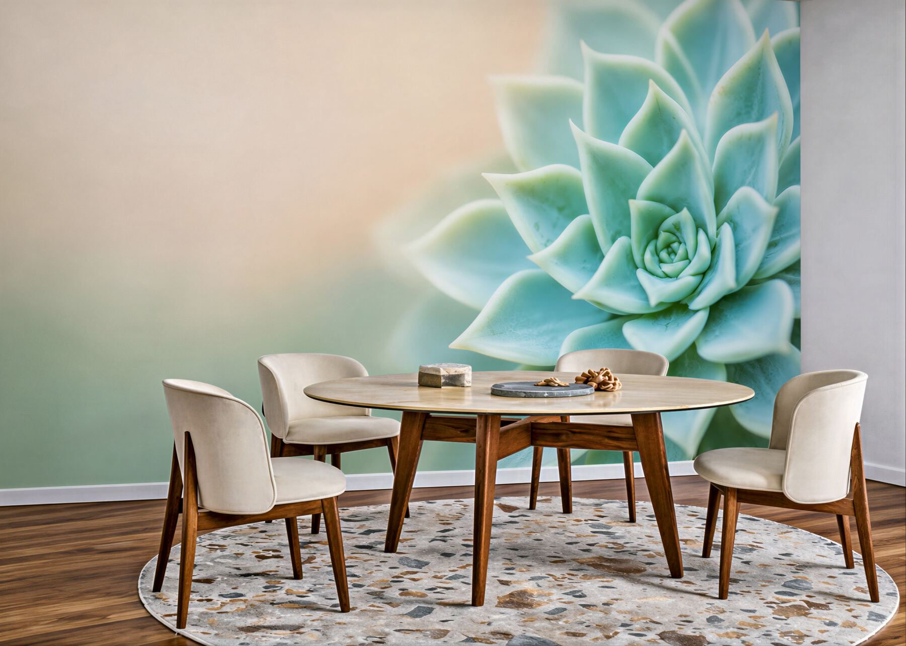 Fototapeta sukulent echeveria miętowy makro relaksująca?v23