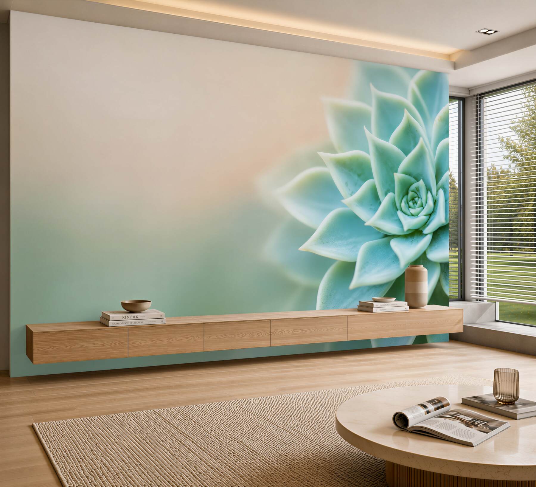 Fototapeta sukulent echeveria miętowy makro relaksująca?v23