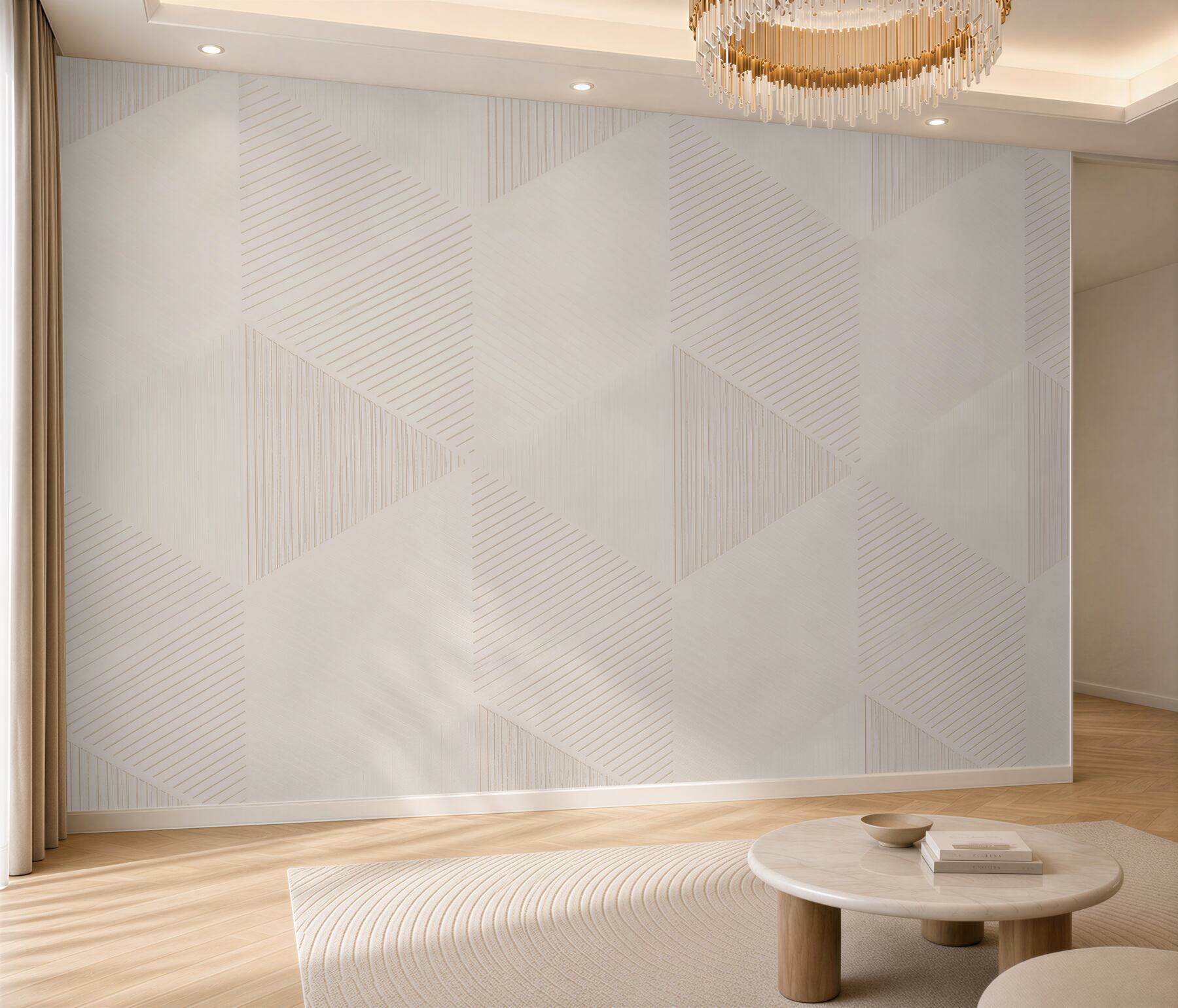 Fototapeta geometryczne kostki 3D beżowe minimalistyczna abstrakcja?v23