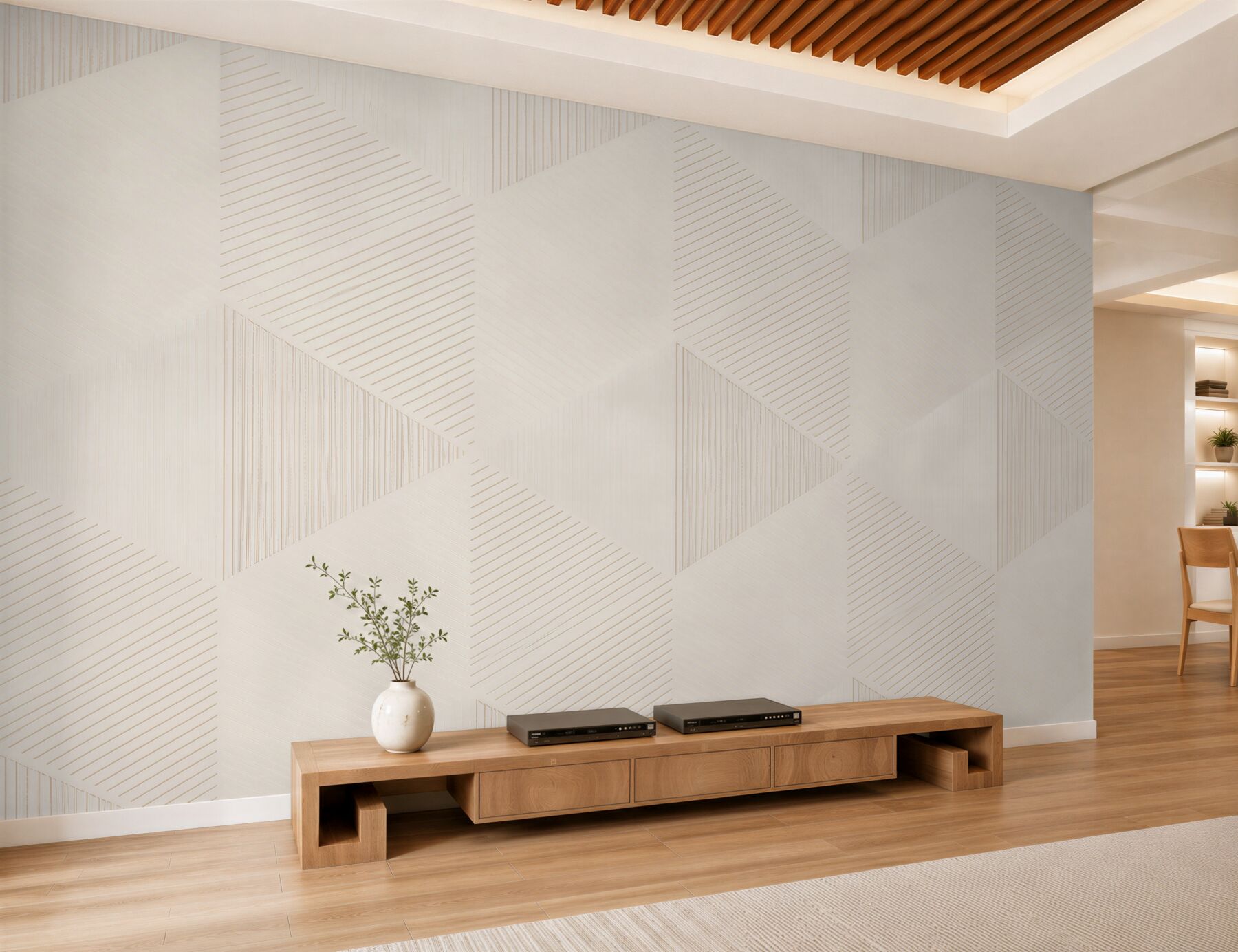 Fototapeta geometryczne kostki 3D beżowe minimalistyczna abstrakcja?v23