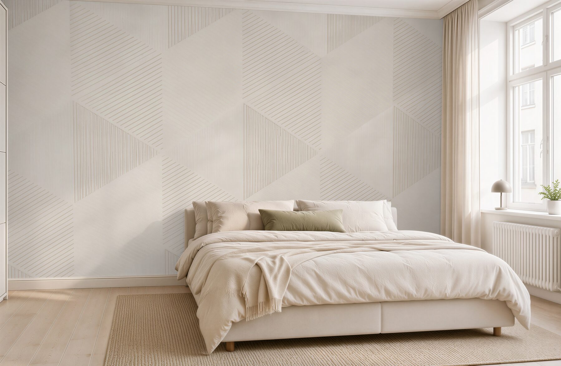 Fototapeta geometryczne kostki 3D beżowe minimalistyczna abstrakcja?v23
