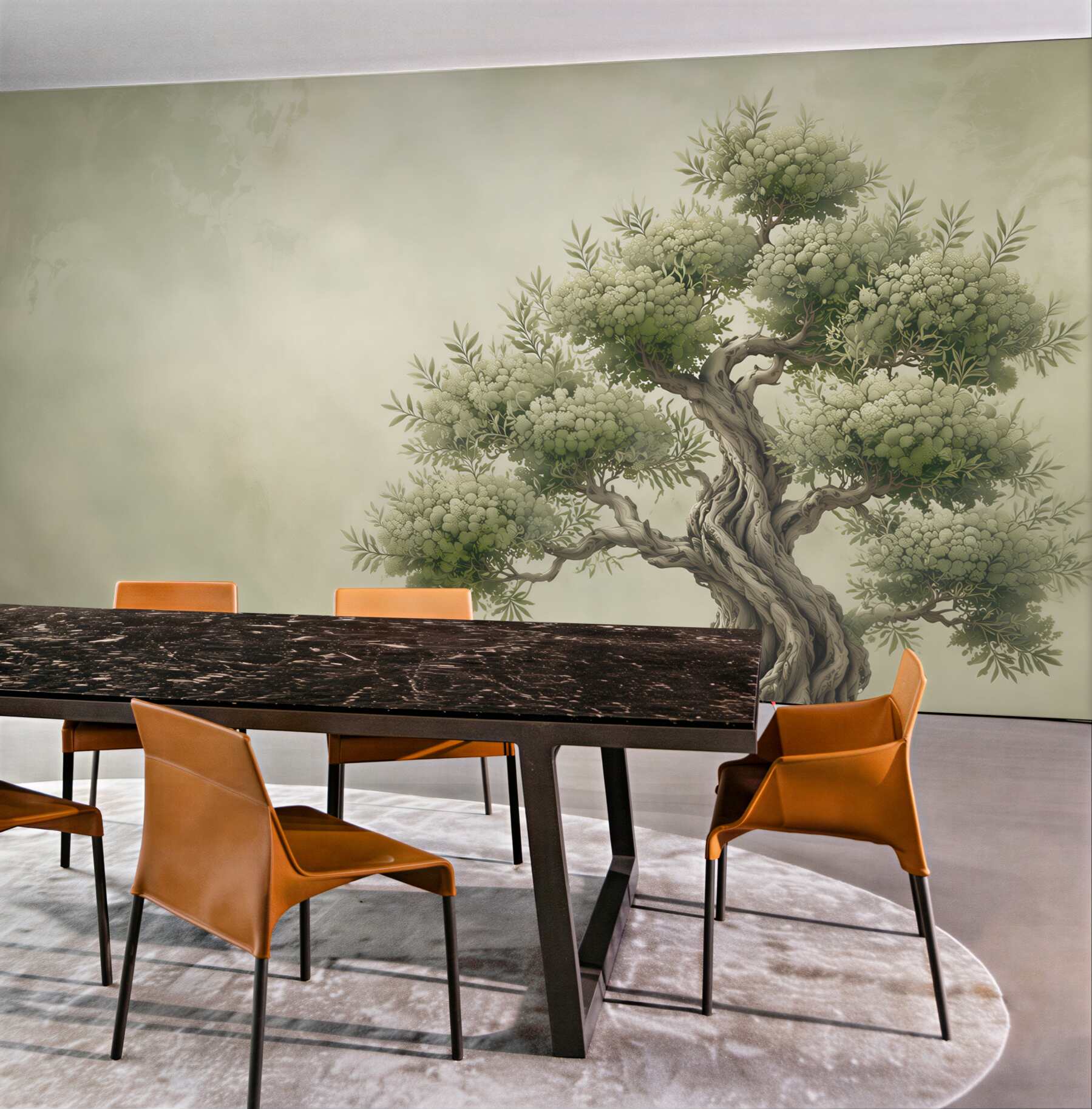 Fototapeta stare drzewo bonsai zielone na jasnym tle?v23