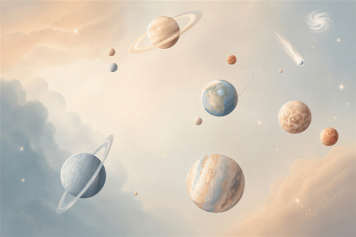 Fototapeta Różne światy planet