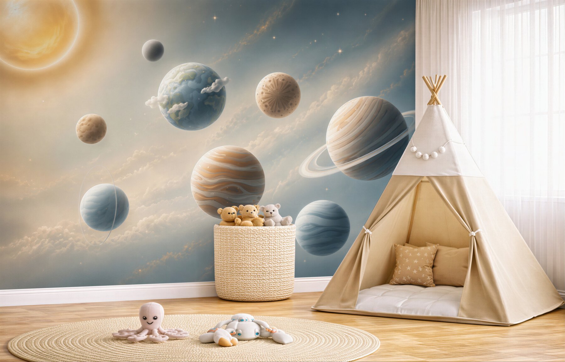 Fototapeta Wiele planet w kosmosie?v23