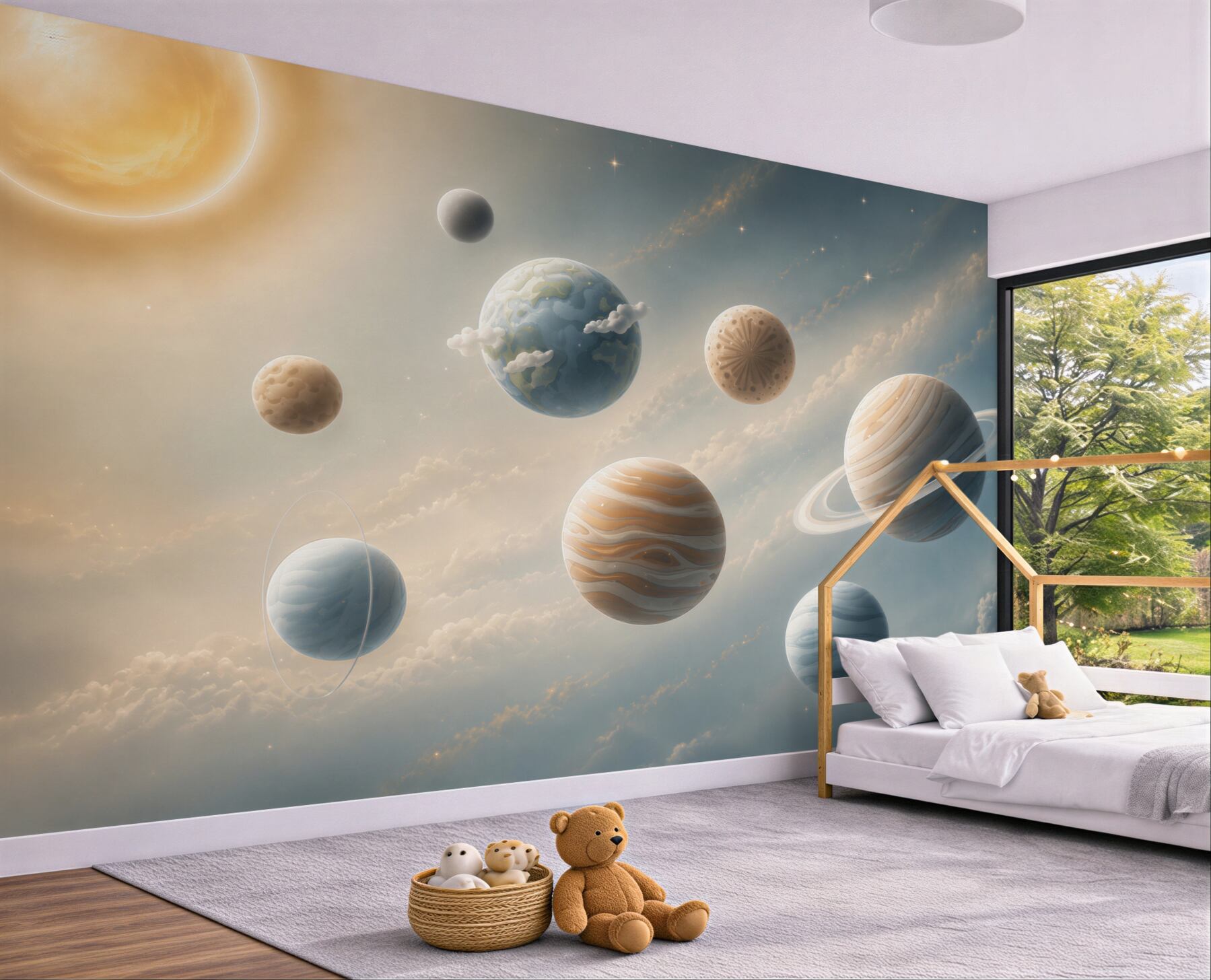 Fototapeta Wiele planet w kosmosie