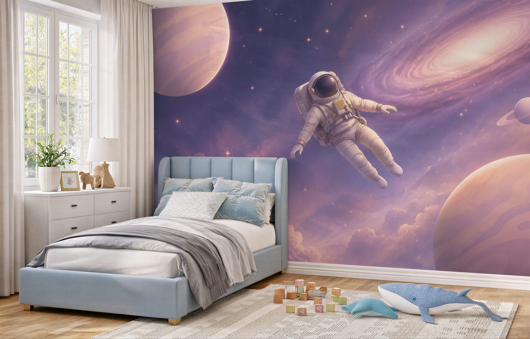 Fototapeta Astronauta rośnie w zerowej sile grawitacyjnej?v23