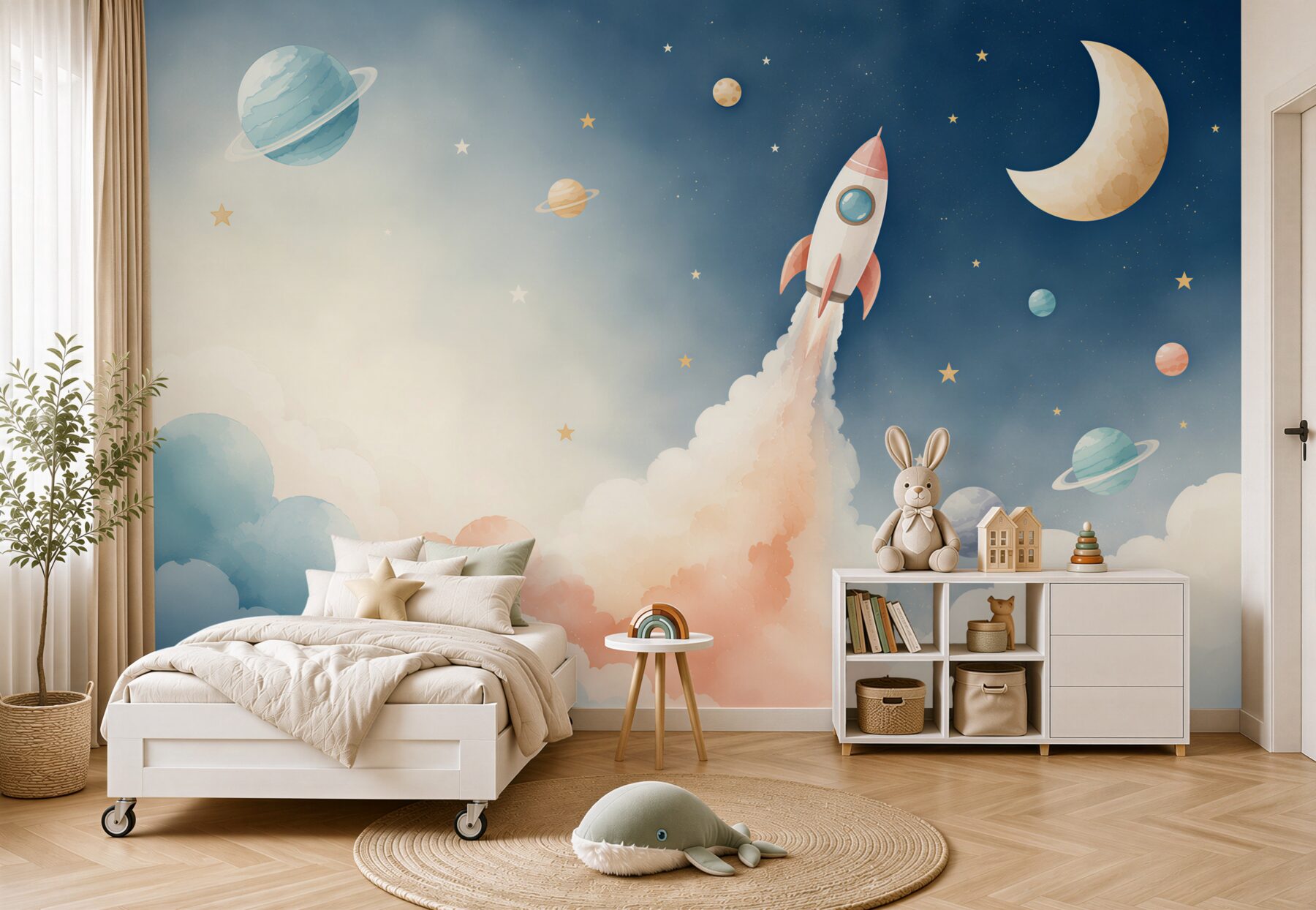 Fototapeta Rakieta pędzi w kosmos?v23
