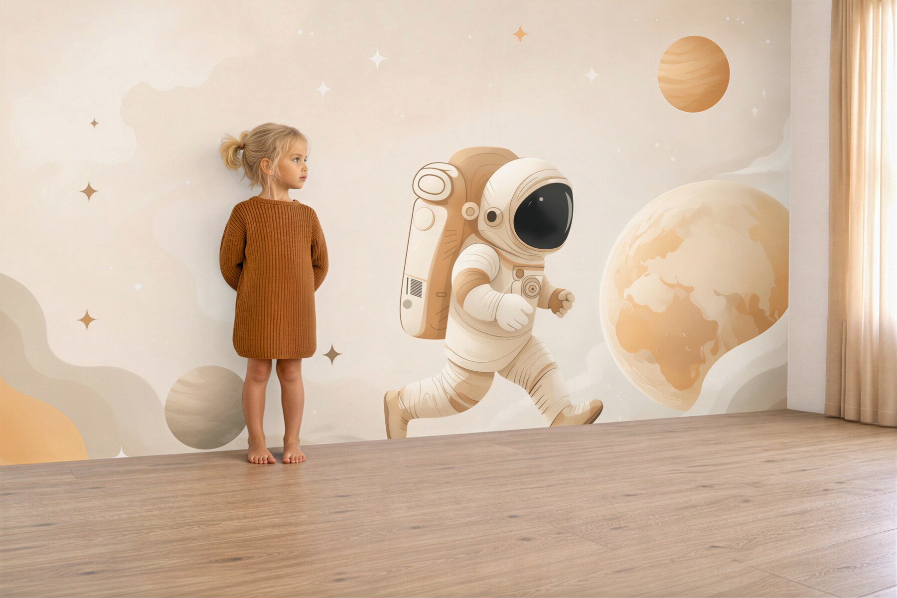 Fototapeta Astronauta wykonuje swoją misję