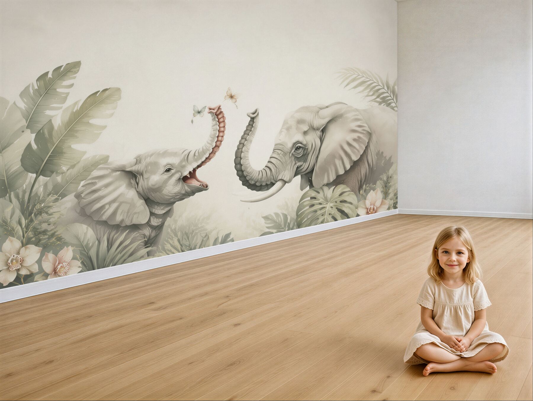 Fototapeta Elephant and Elephant Walk?v23