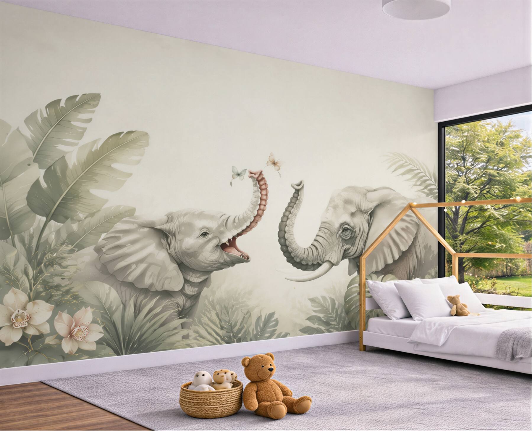 Fototapeta Elephant and Elephant Walk?v23
