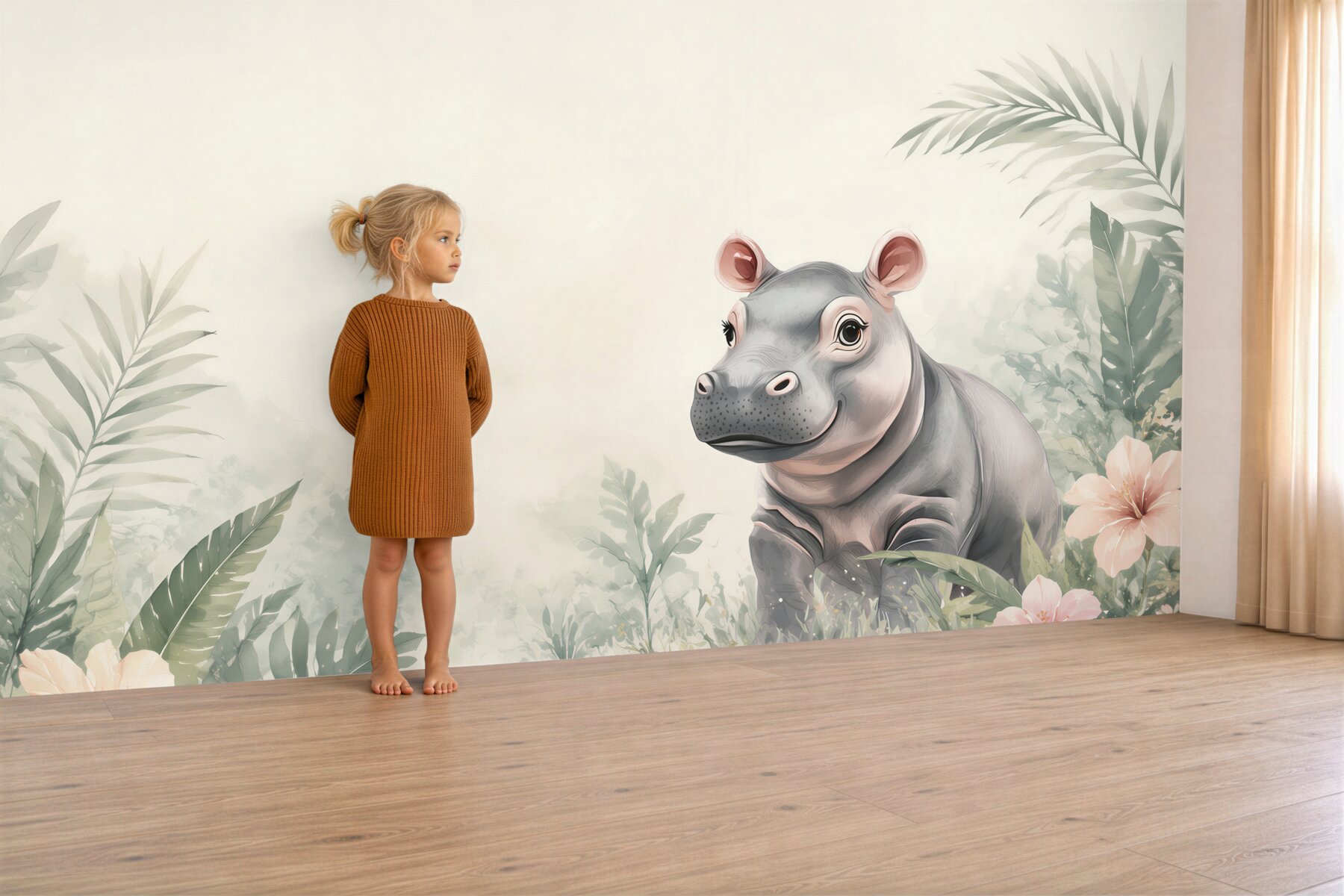 Fototapeta Hippo wśród zieleni?v23