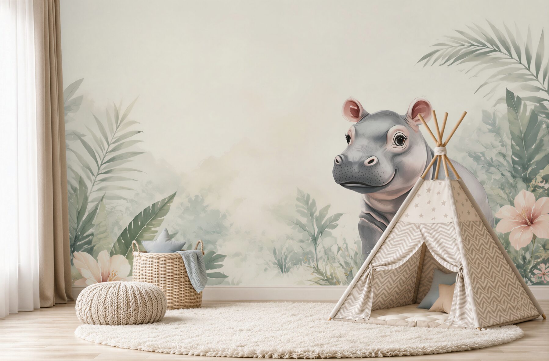 Fototapeta Hippo wśród zieleni?v23
