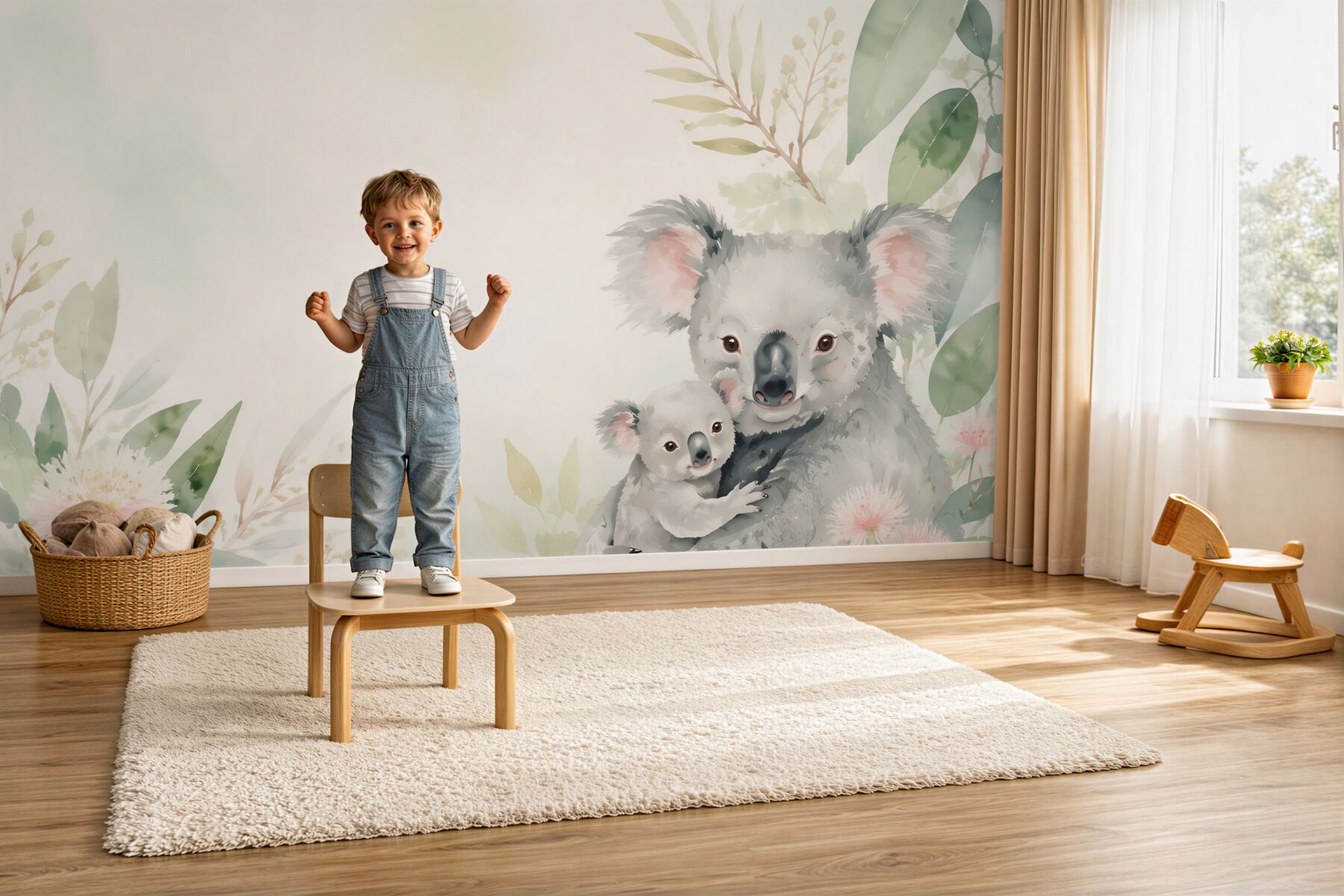 Fototapeta Mama koala z dzieckiem
