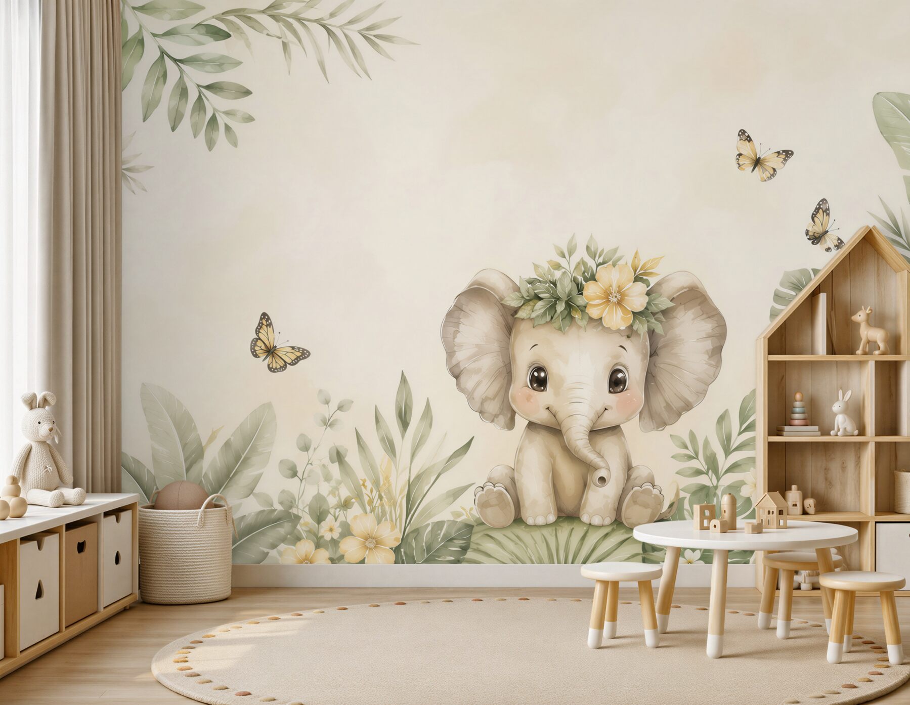 Fototapeta Elephant in Greens?v23