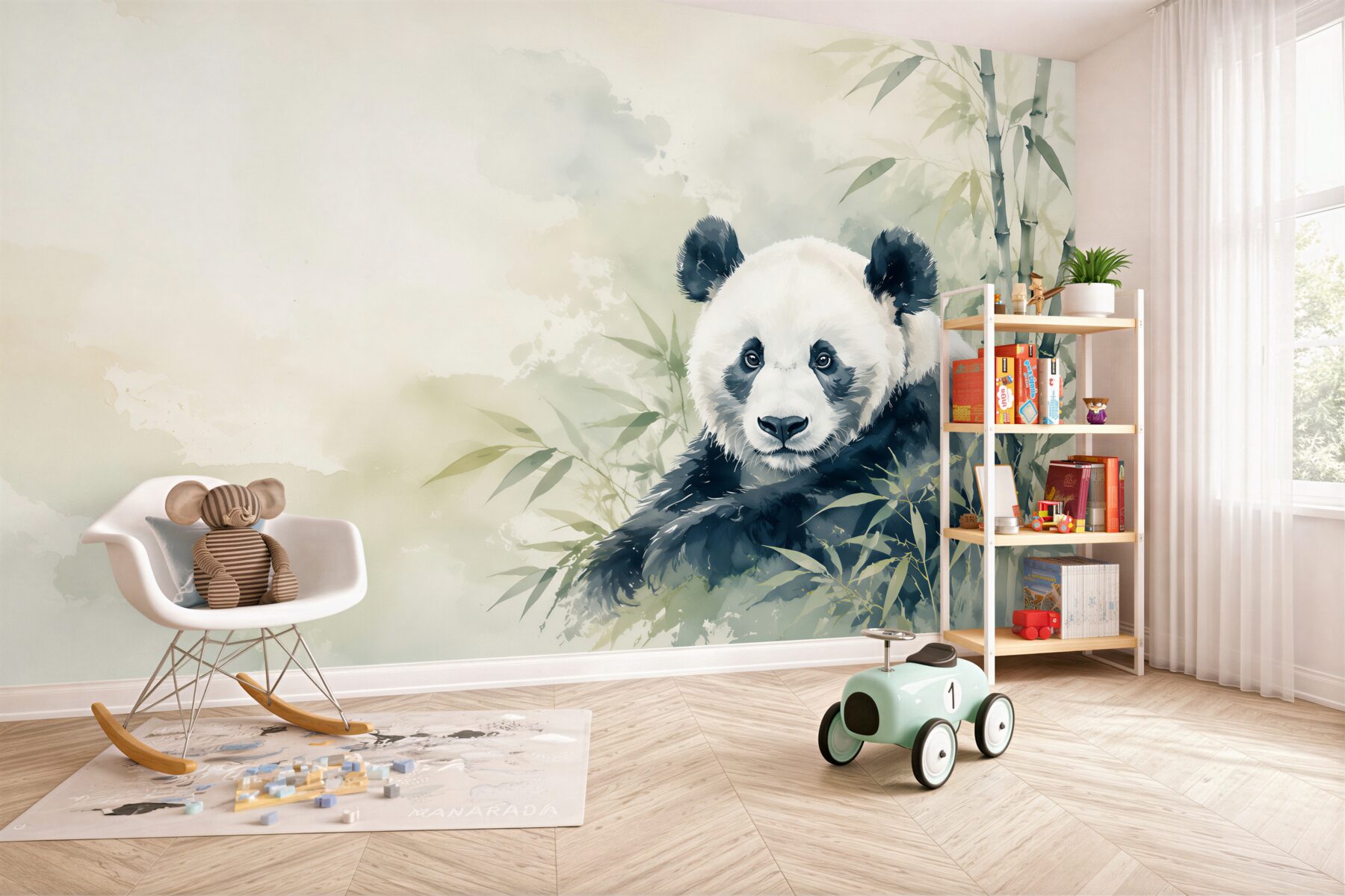 Fototapeta Panda wśród bambusa