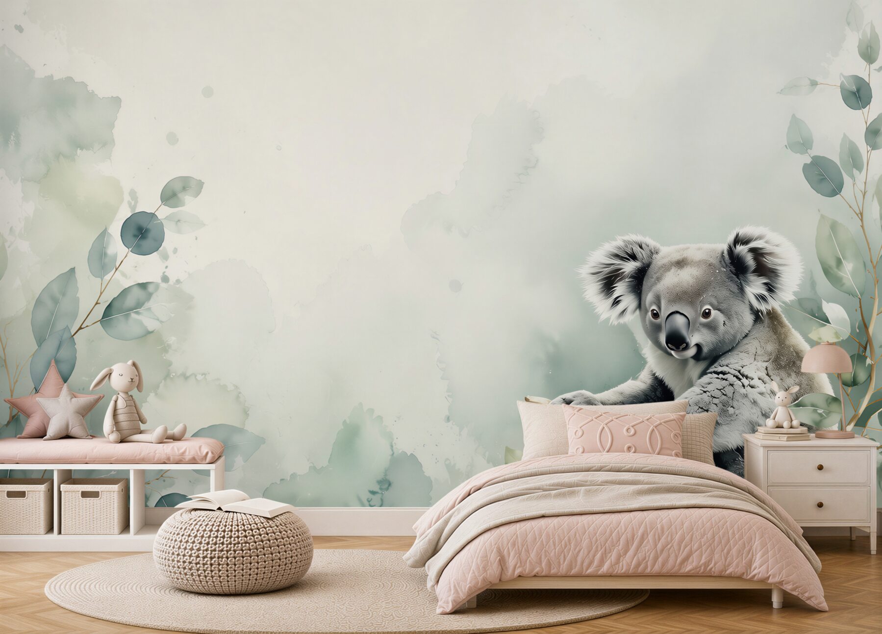 Fototapeta Koala siedzi na zielonej gałęzi?v23