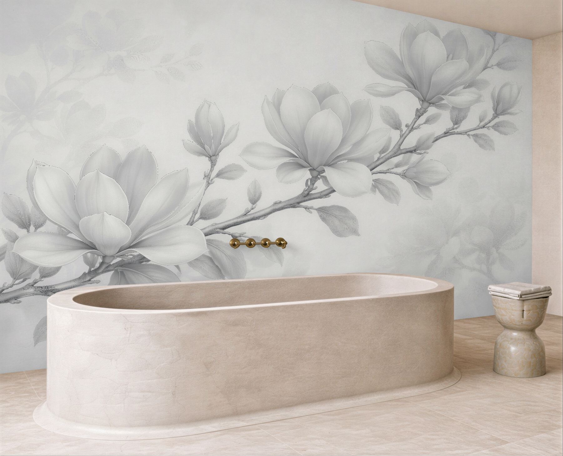 Fototapeta delikatna magnolia w bieli?v23
