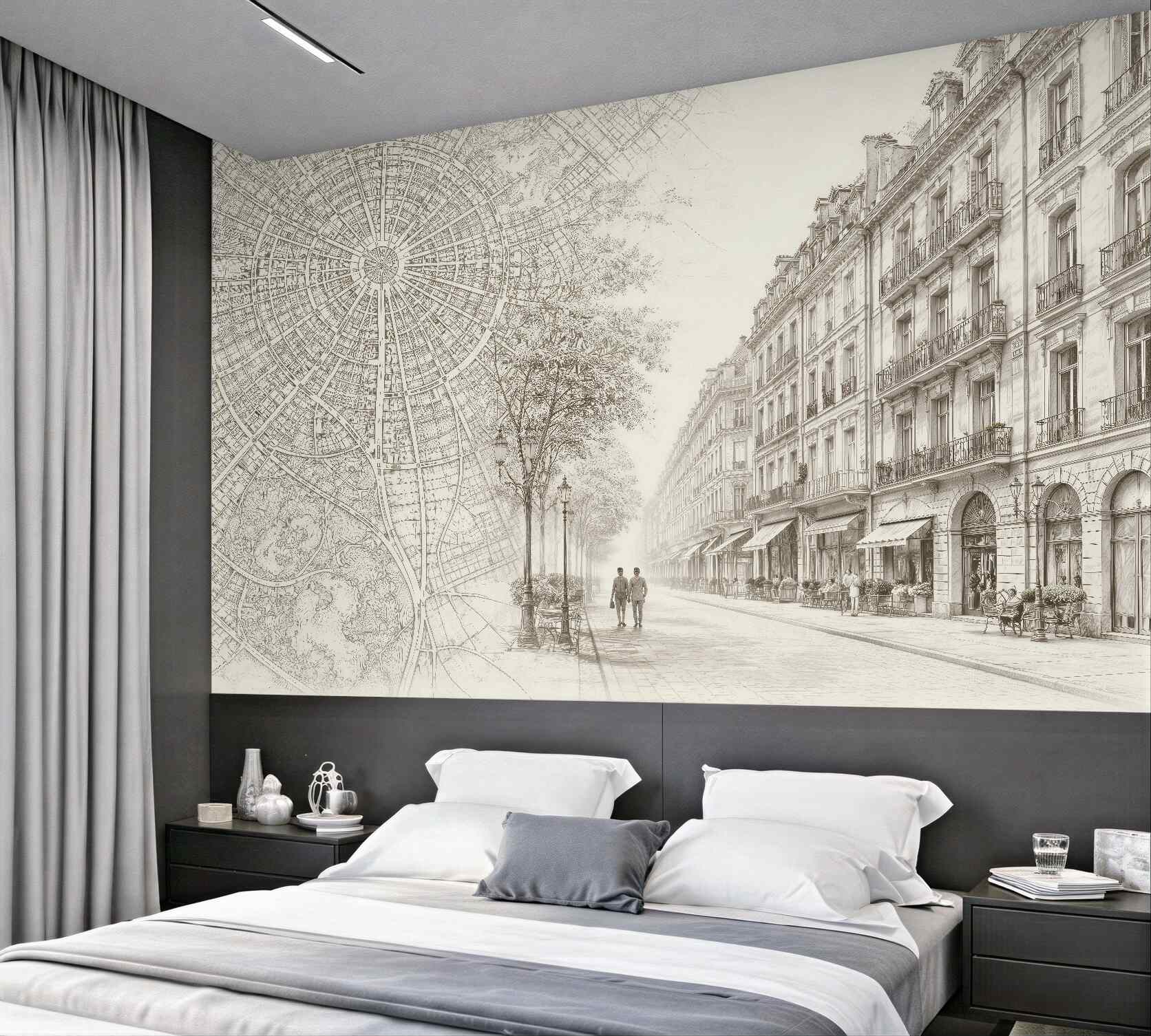 Fototapeta elegancka ulica i plan miasta?v23