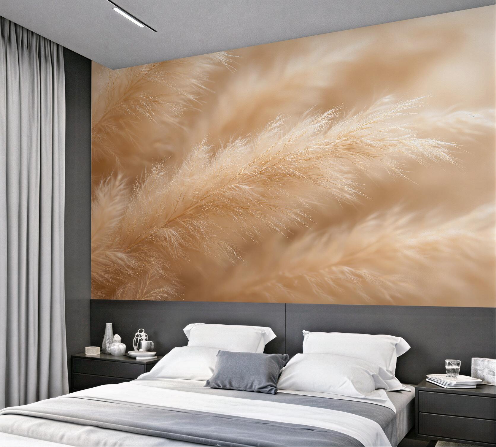 Fototapeta beżowe pióra w delikatnym zbliżeniu?v23
