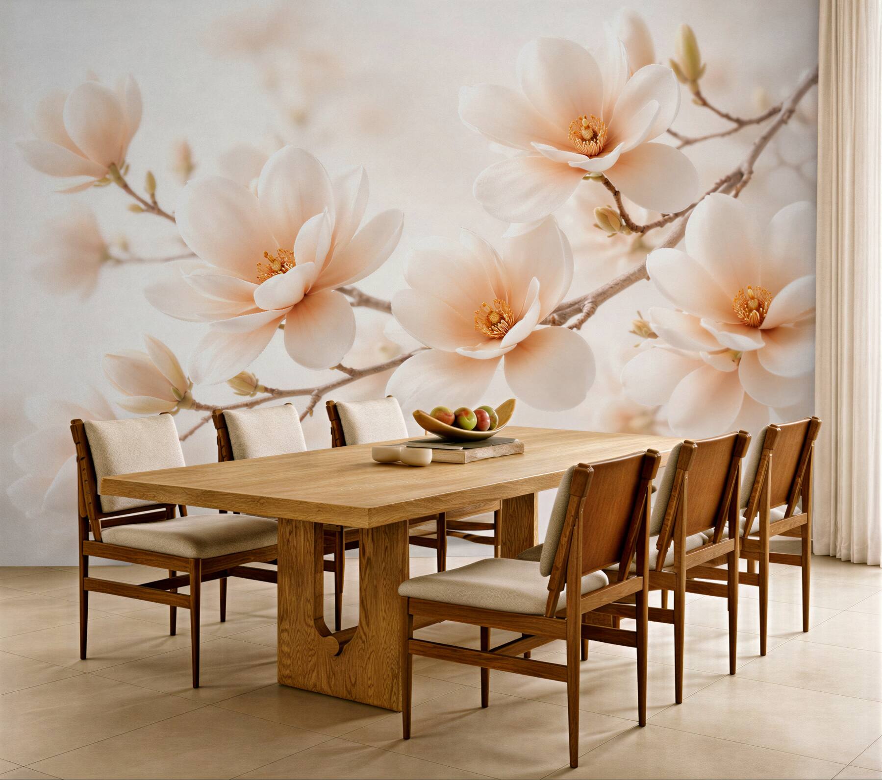 Fototapeta delikatna magnolia w jasnym rozkwicie