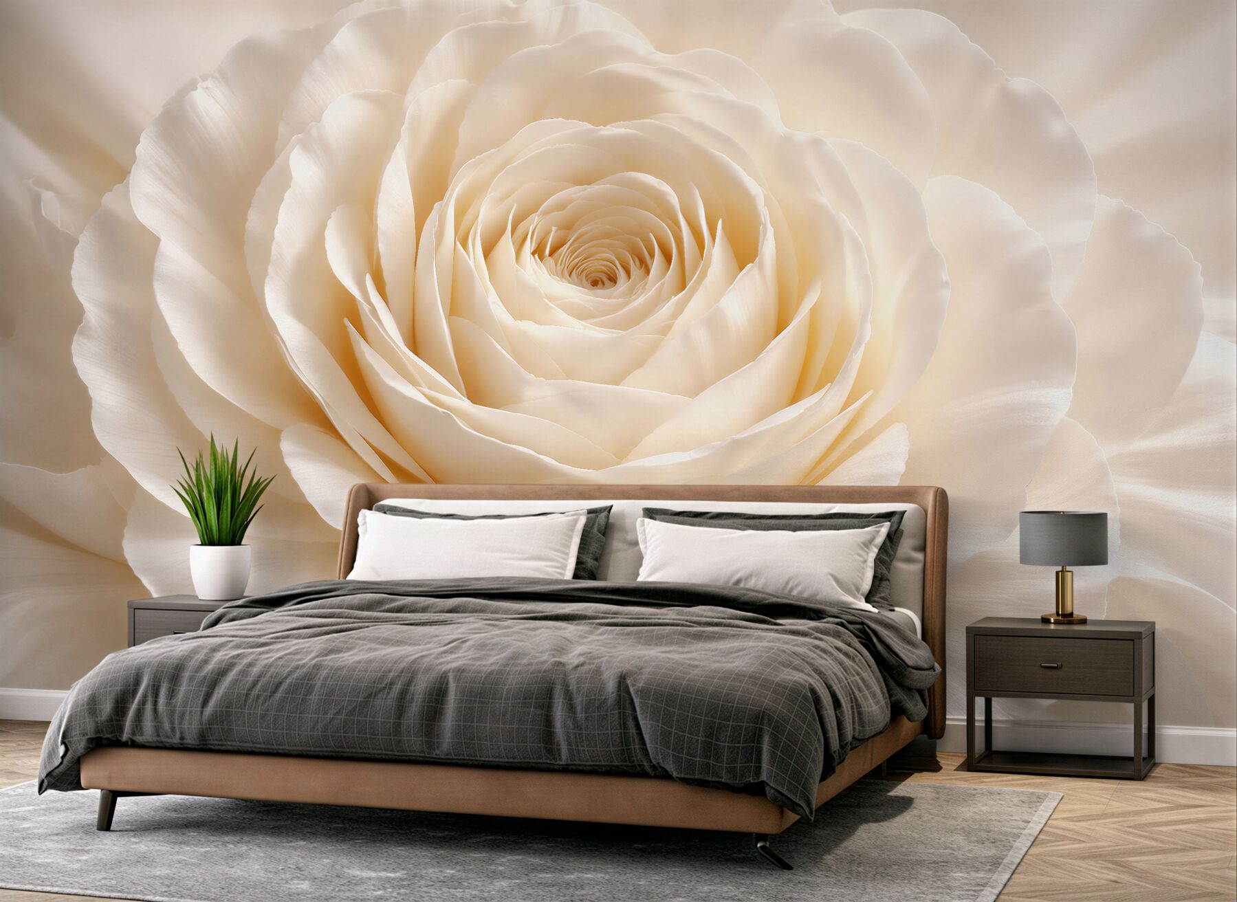 Fototapeta kremowa róża w blasku?v23