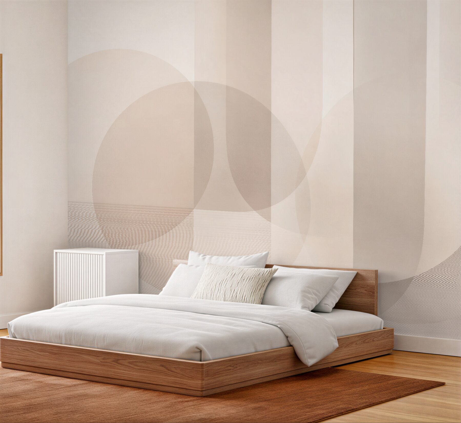 Fototapeta beżowa geometria minimalistyczna?v23