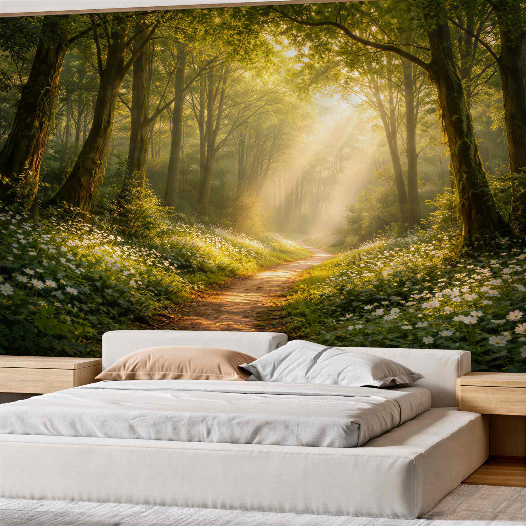 Fototapeta leśna ścieżka w promieniach słońca?v23