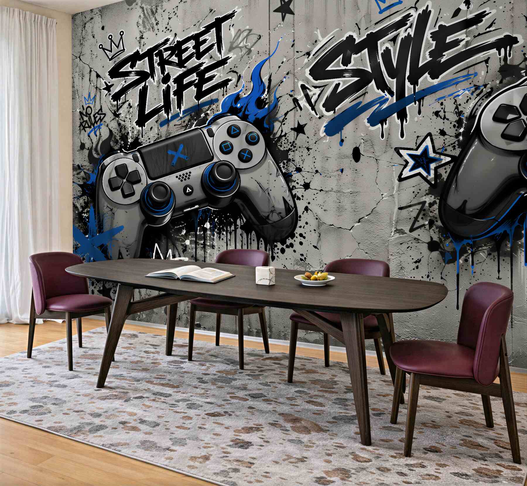 Fototapeta gaming street style z padami?v23