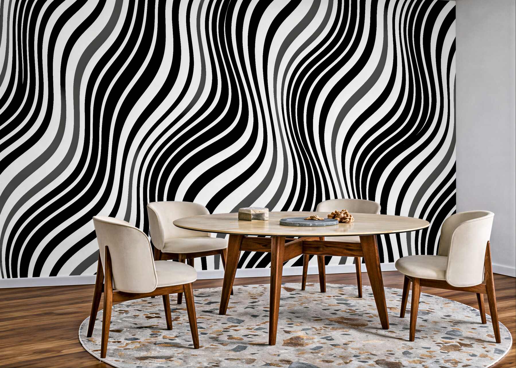 Fototapeta falujące pasy optyczne