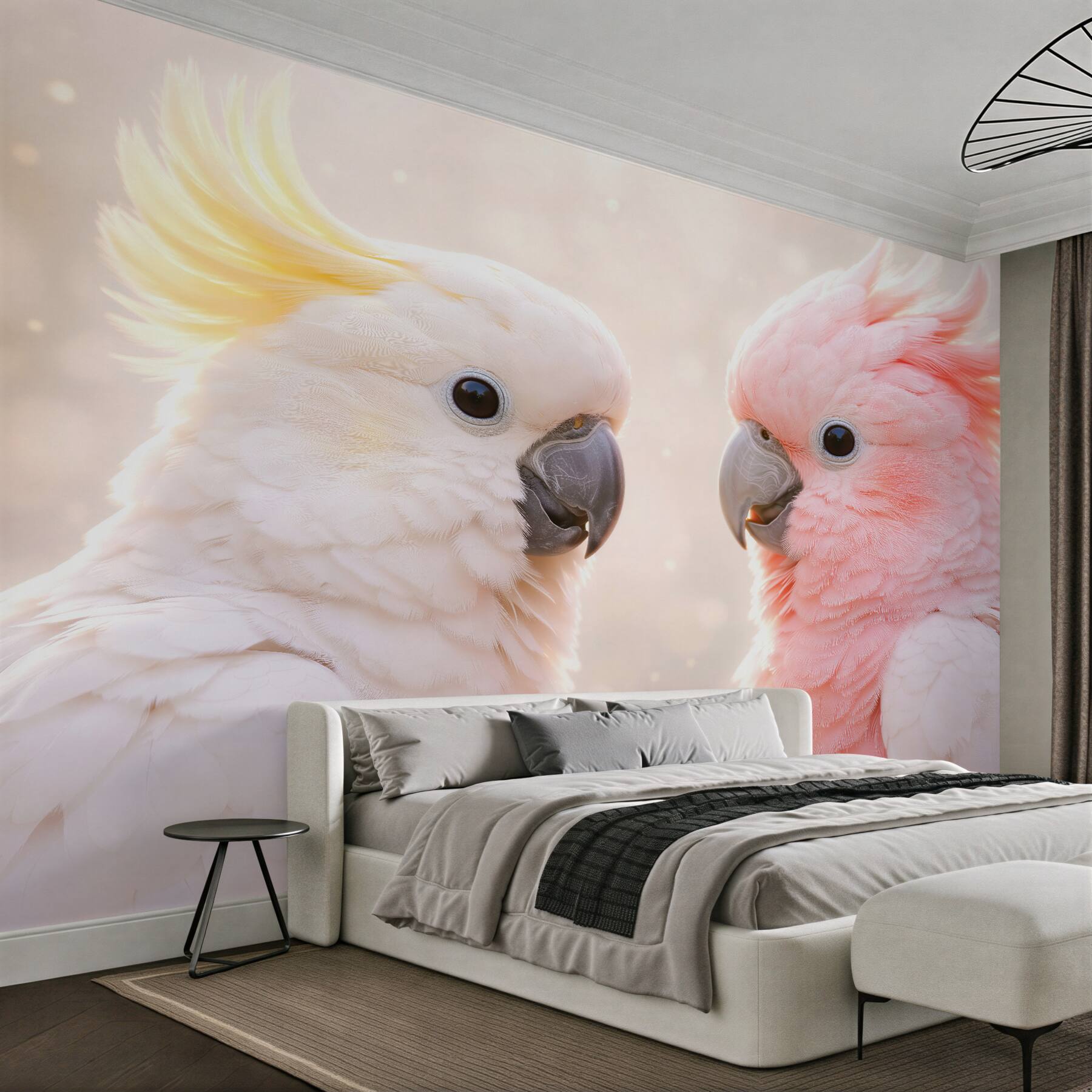 Fototapeta pastelowe kakadu w blasku