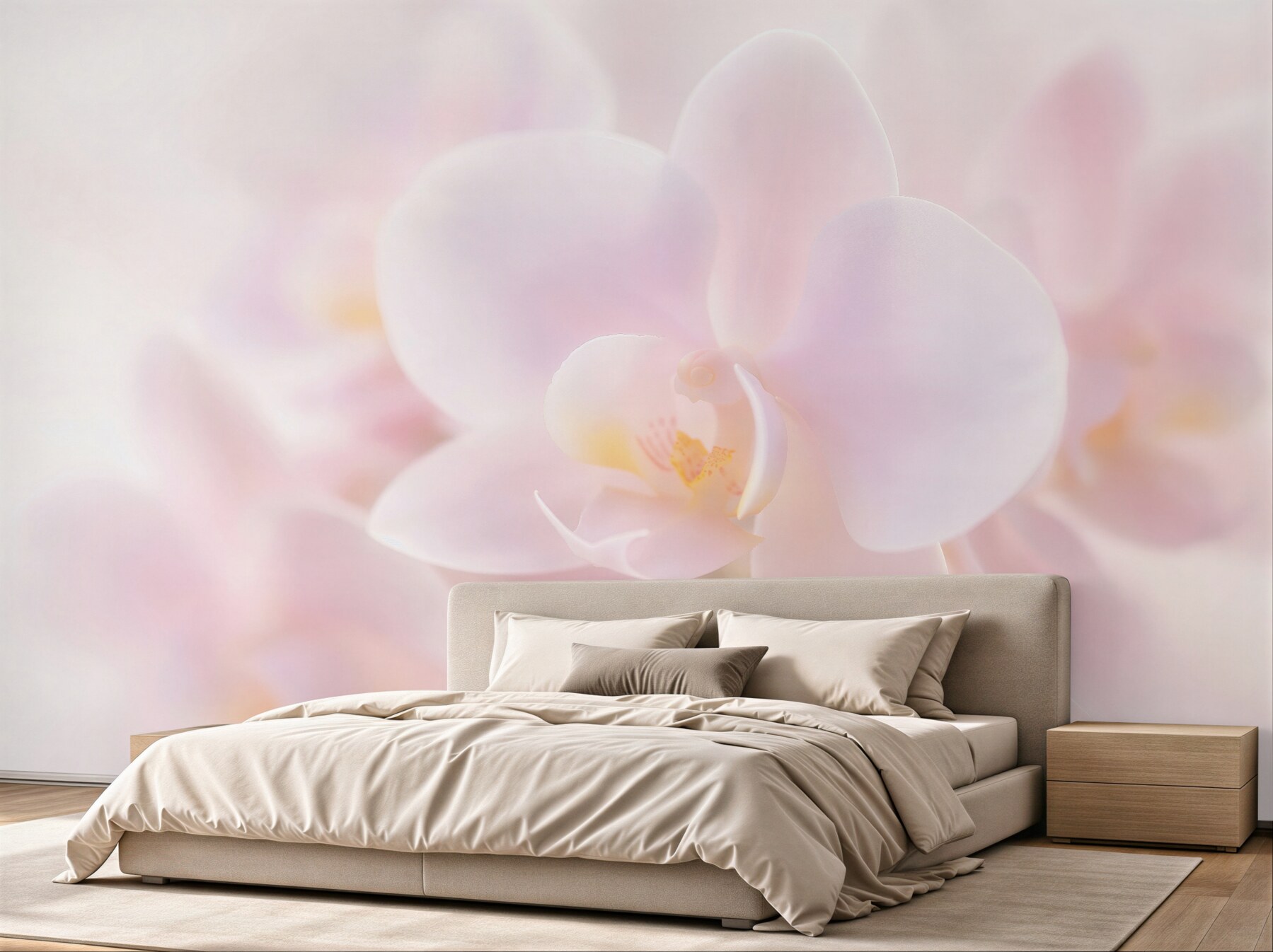 Fototapeta delikatna biała orchidea