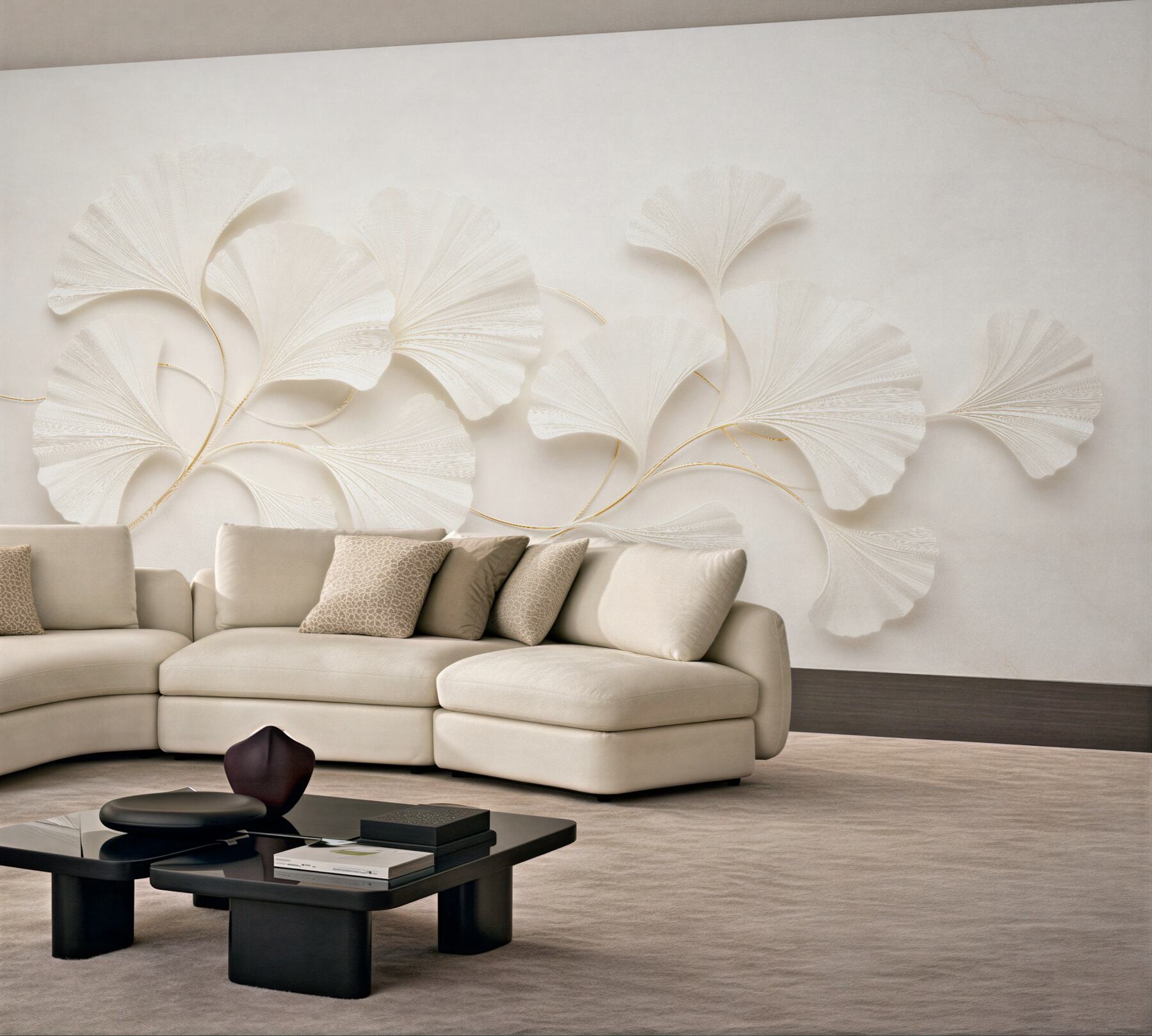 Fototapeta eleganckie liście ginkgo 3d?v23