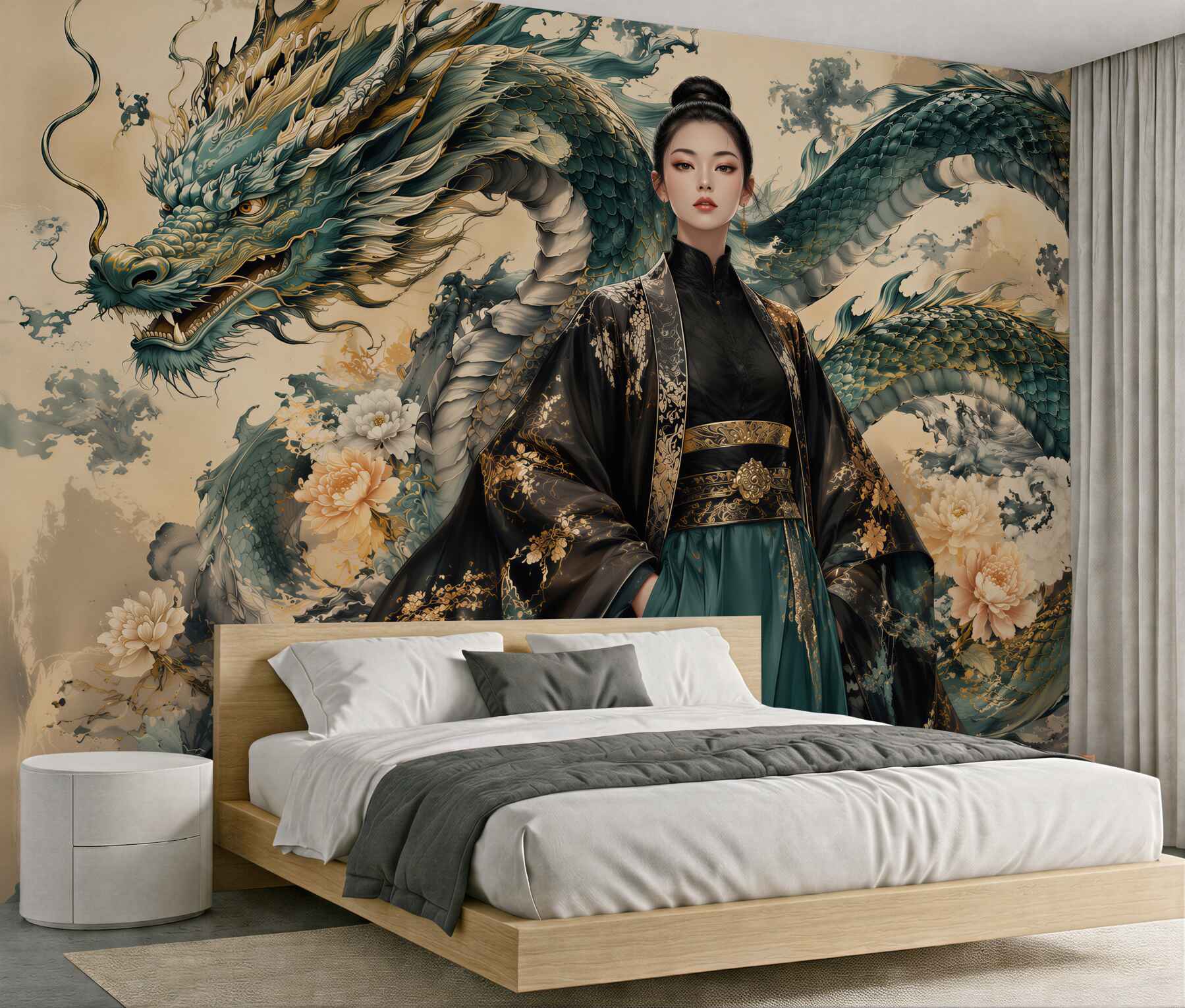 Fototapeta smocza elegancja w orientalnym stylu