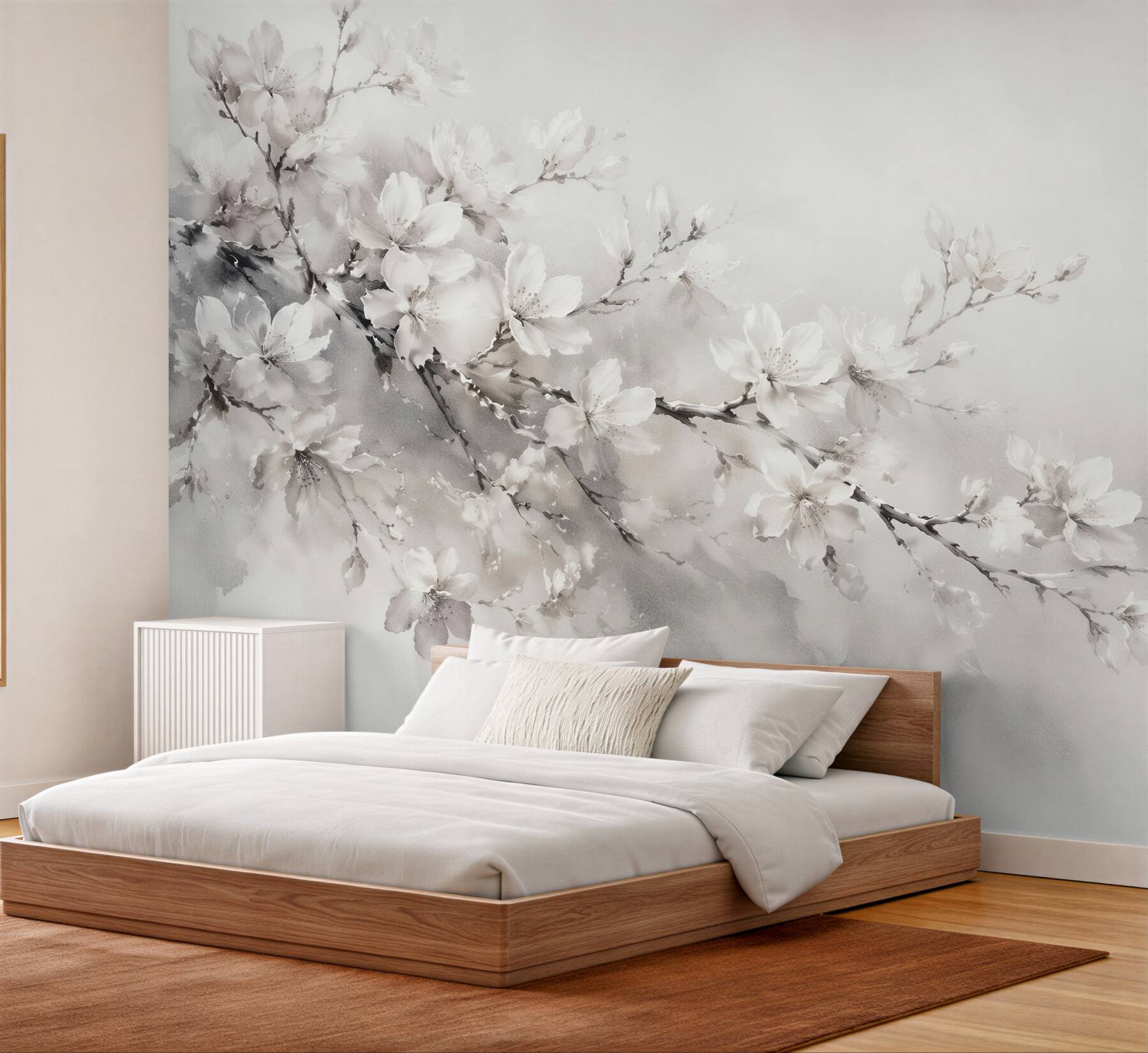 Fototapeta delikatna gałąź kwitnącej magnolii?v23