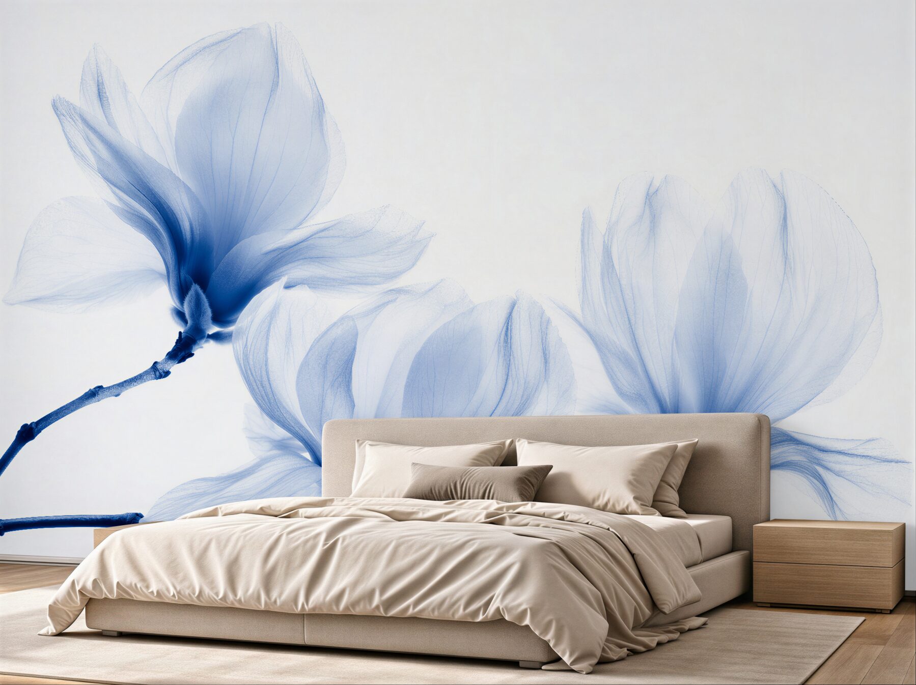Fototapeta błękitne magnolie w eterycznej odsłonie?v23