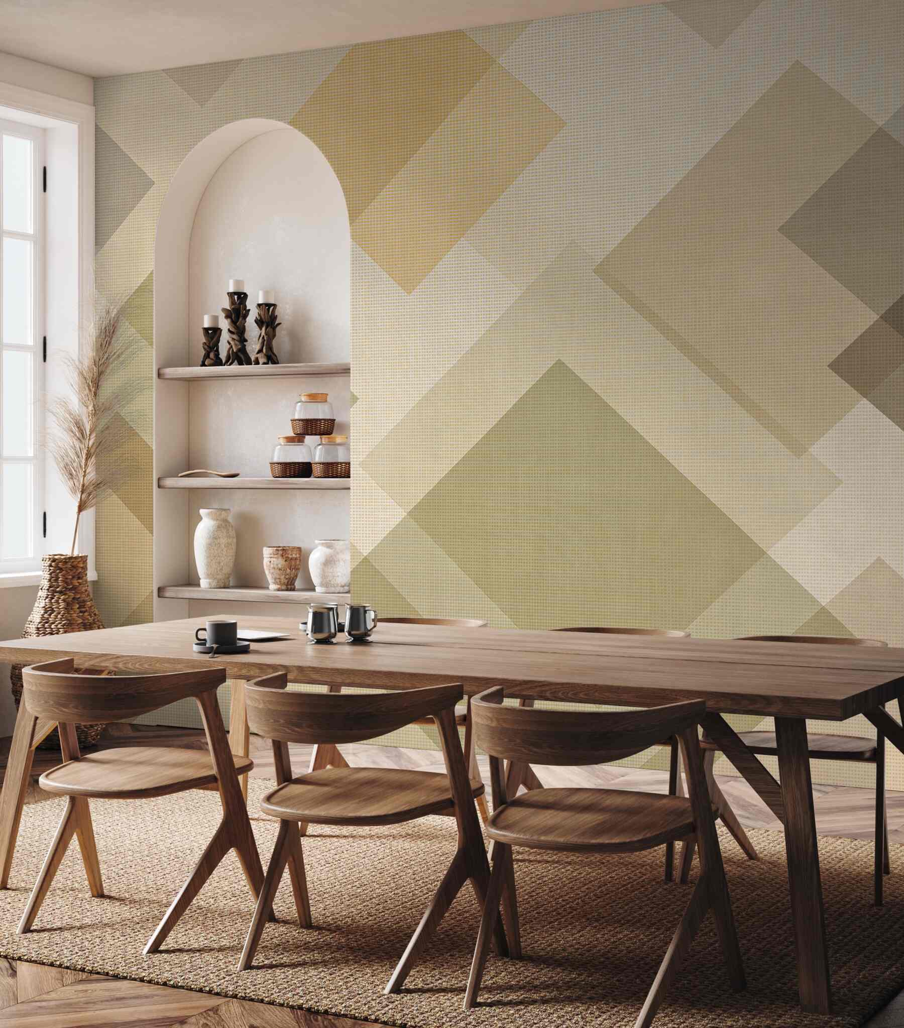 Fototapeta beżowa geometria w nowoczesnym stylu?v23