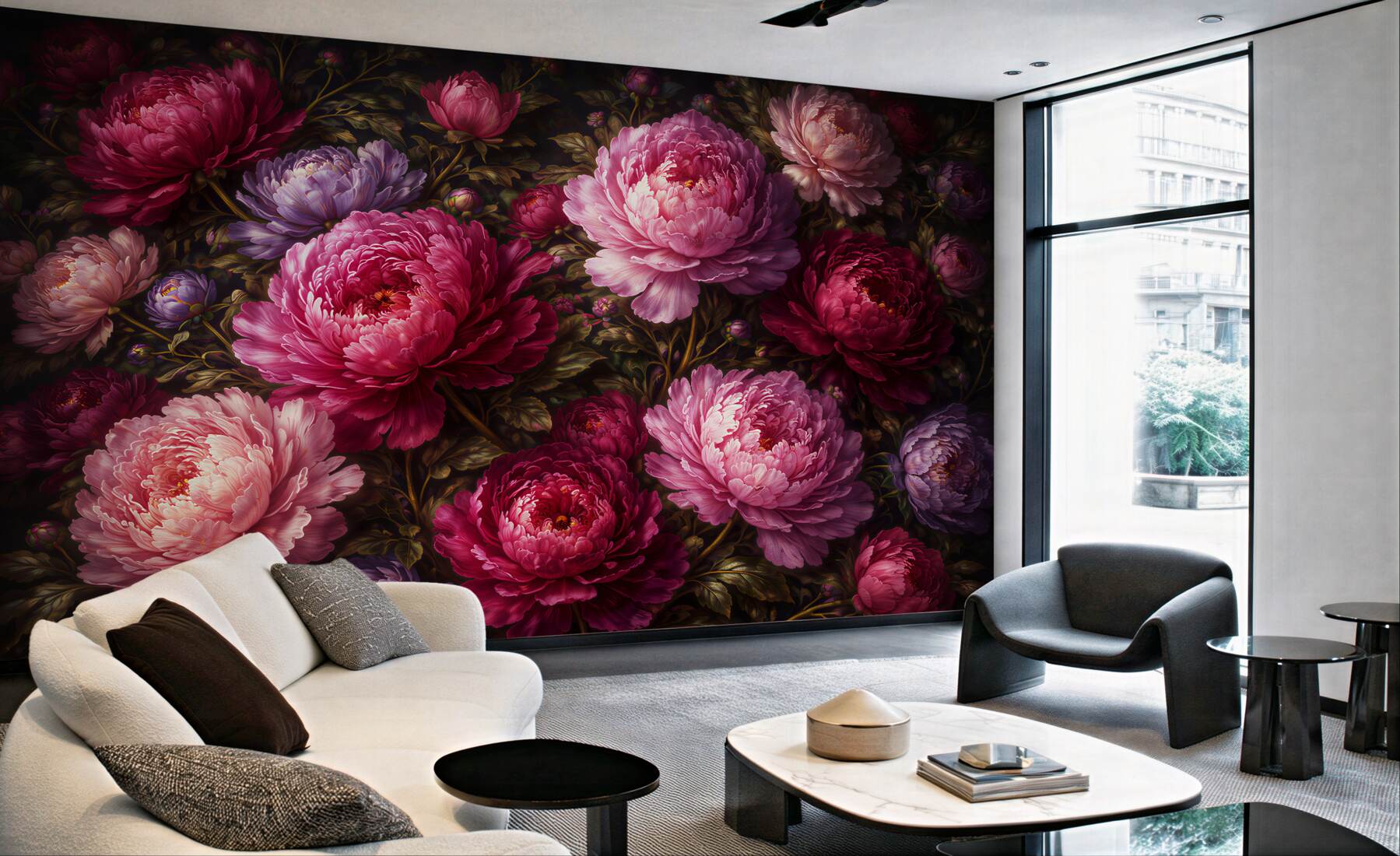 Fototapeta peonie w królewskim rozkwicie