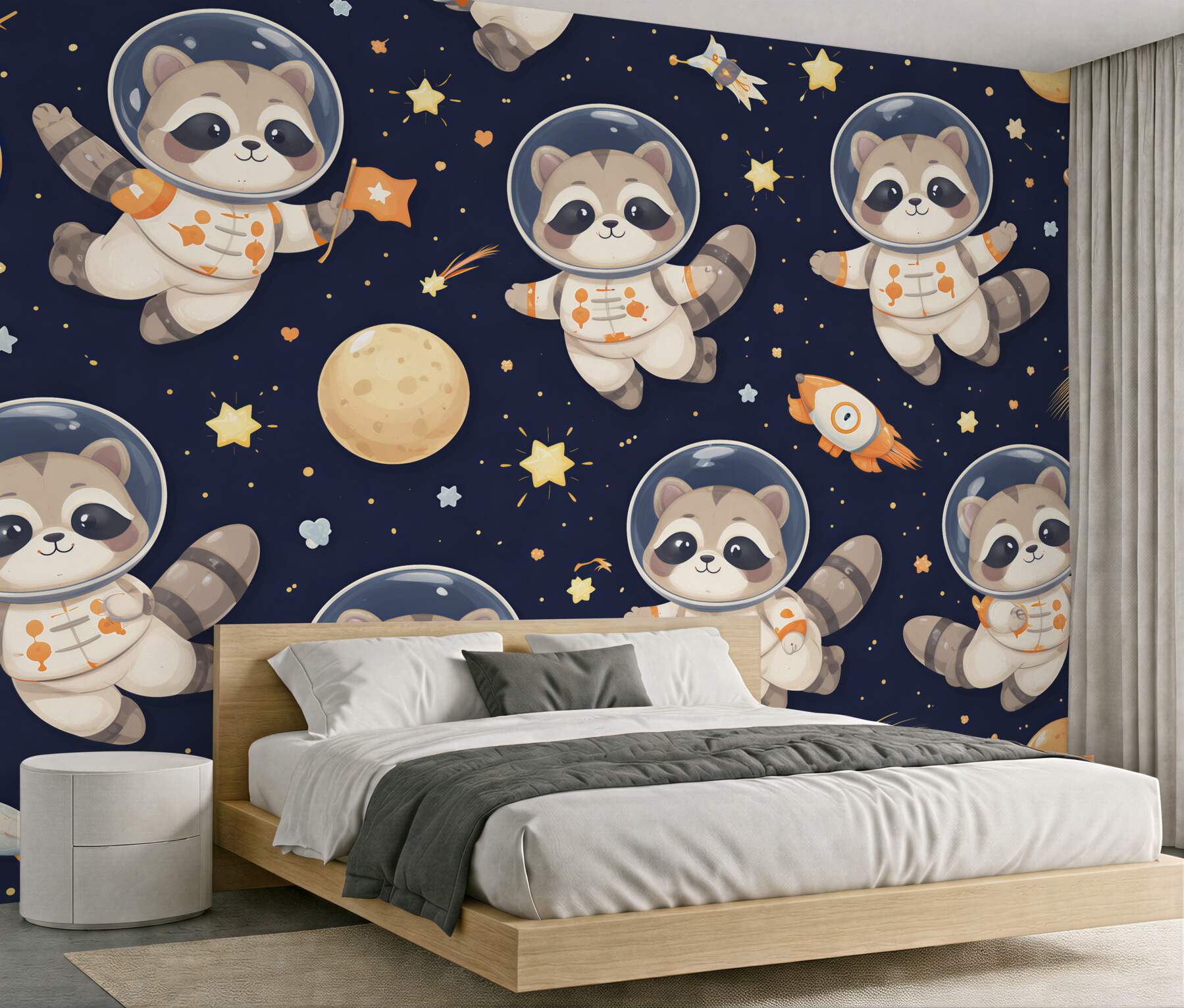 Fototapeta szopy astronauci w kosmicznej przygodzie