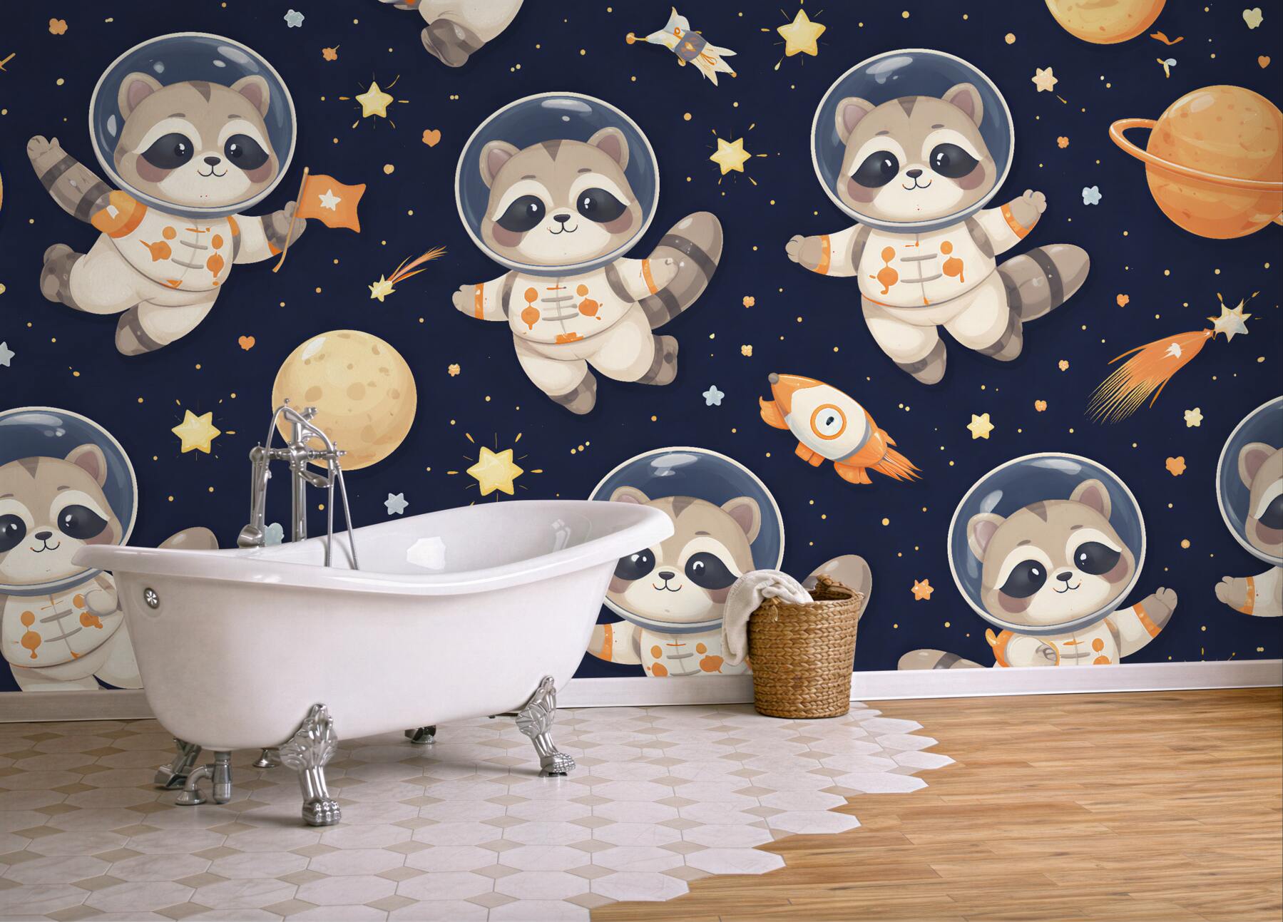 Fototapeta szopy astronauci w kosmicznej przygodzie?v23