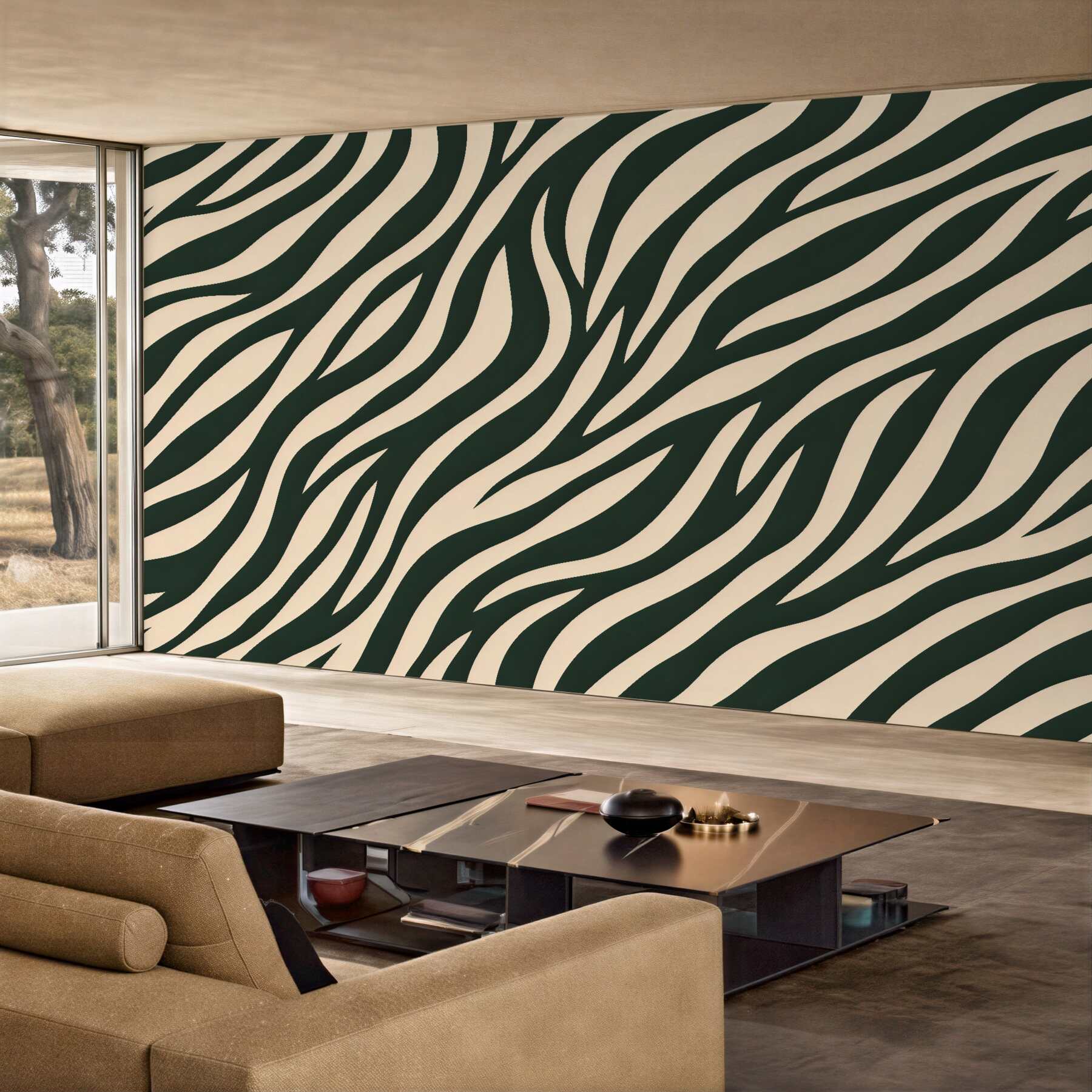 Fototapeta zebra w nowoczesnym rytmie