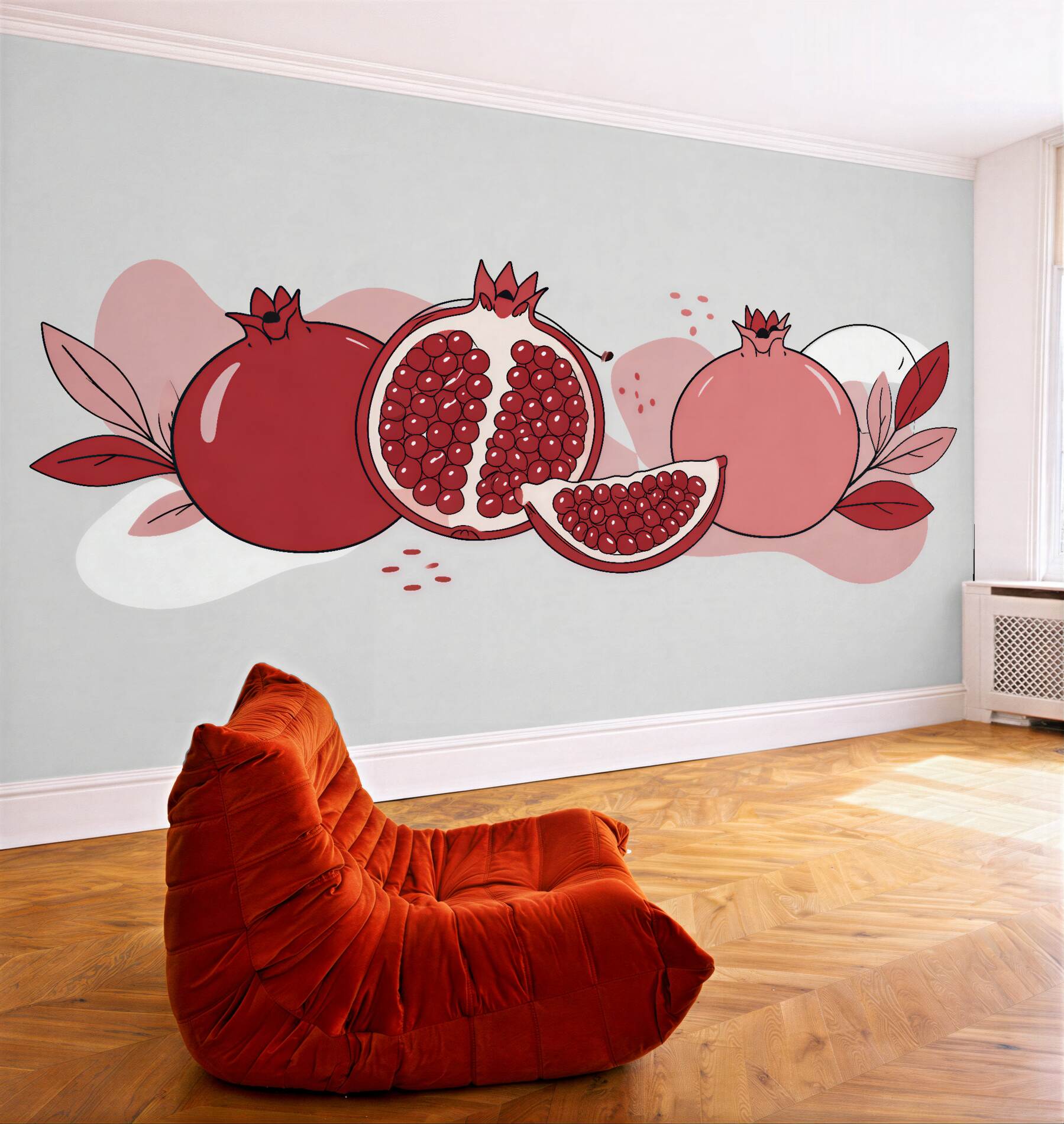 Fototapeta granaty w nowoczesnej ilustracji?v23