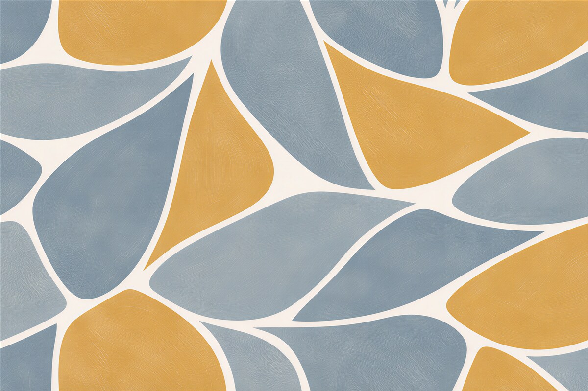 Fototapeta geometryczne liście w pastelach