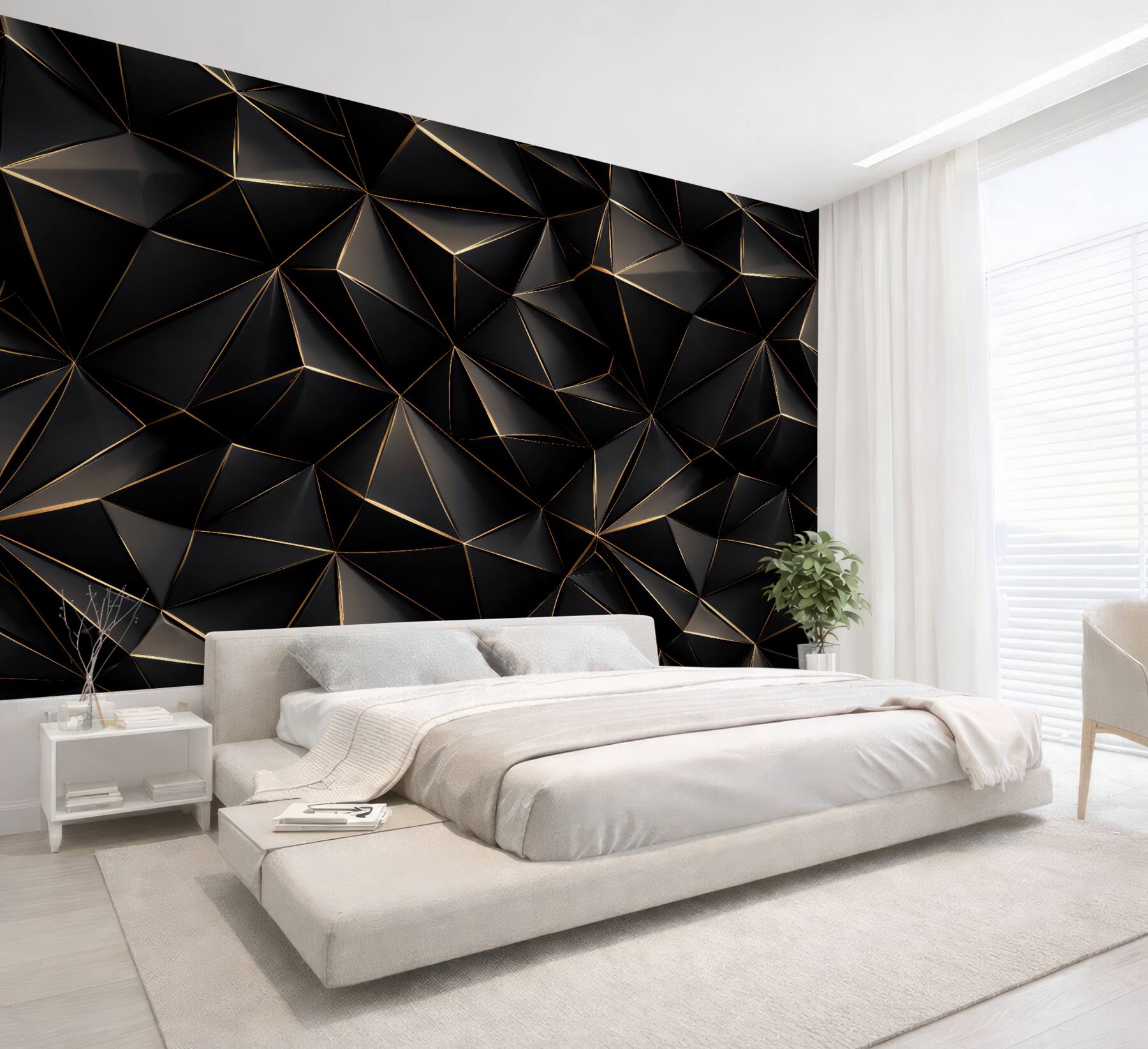 Fototapeta czarna geometryczna elegancja