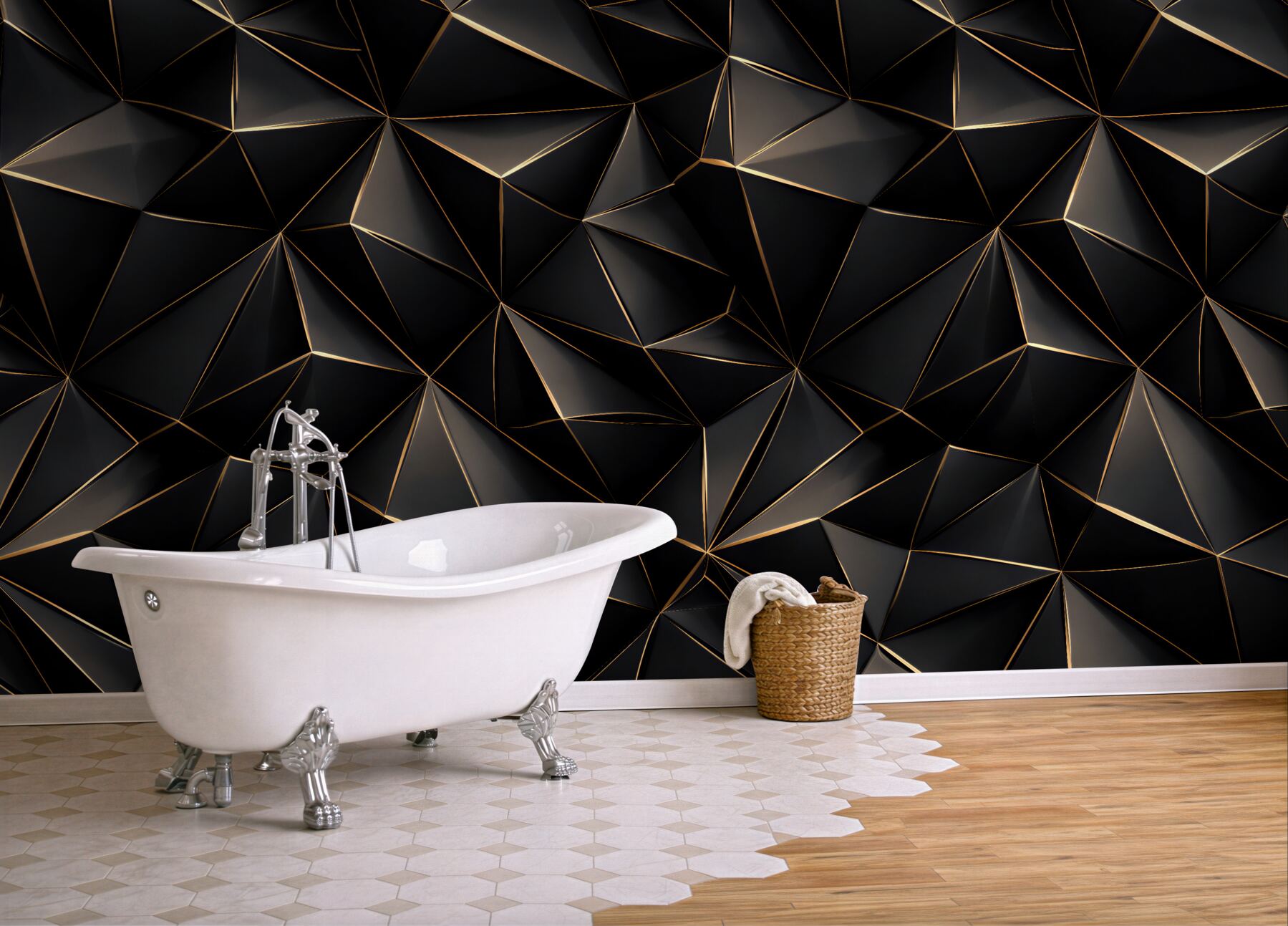 Fototapeta czarna geometryczna elegancja?v23