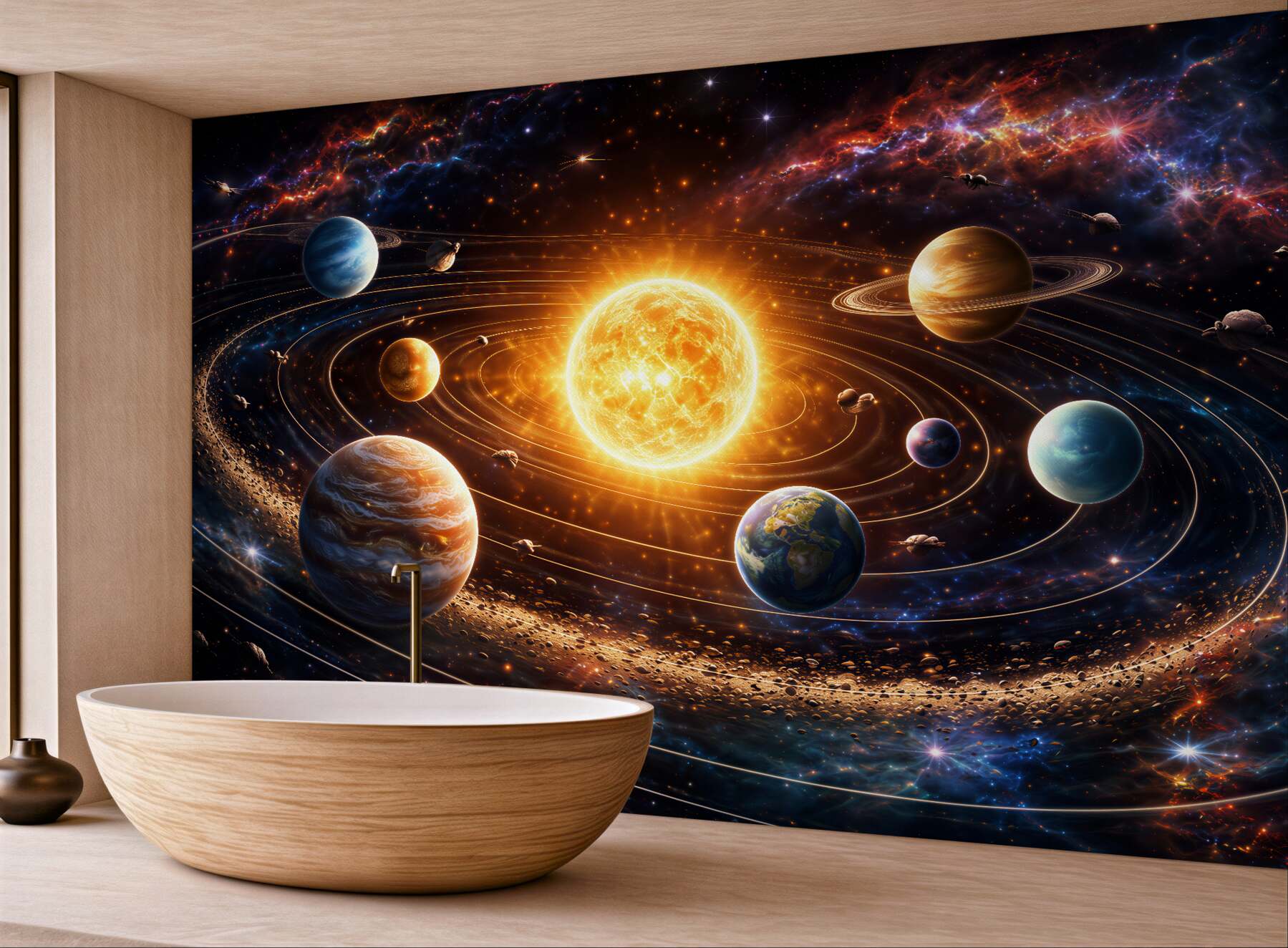 Fototapeta słoneczny układ planetarny?v23
