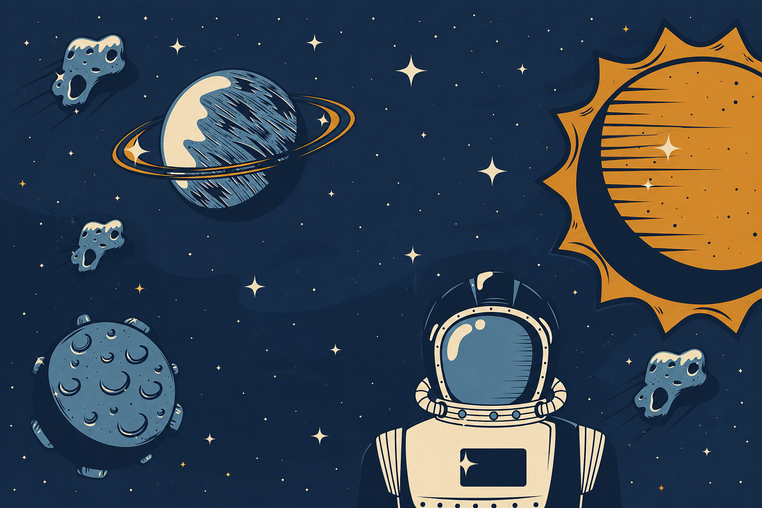Fototapeta Astronauta na tle przestrzeni